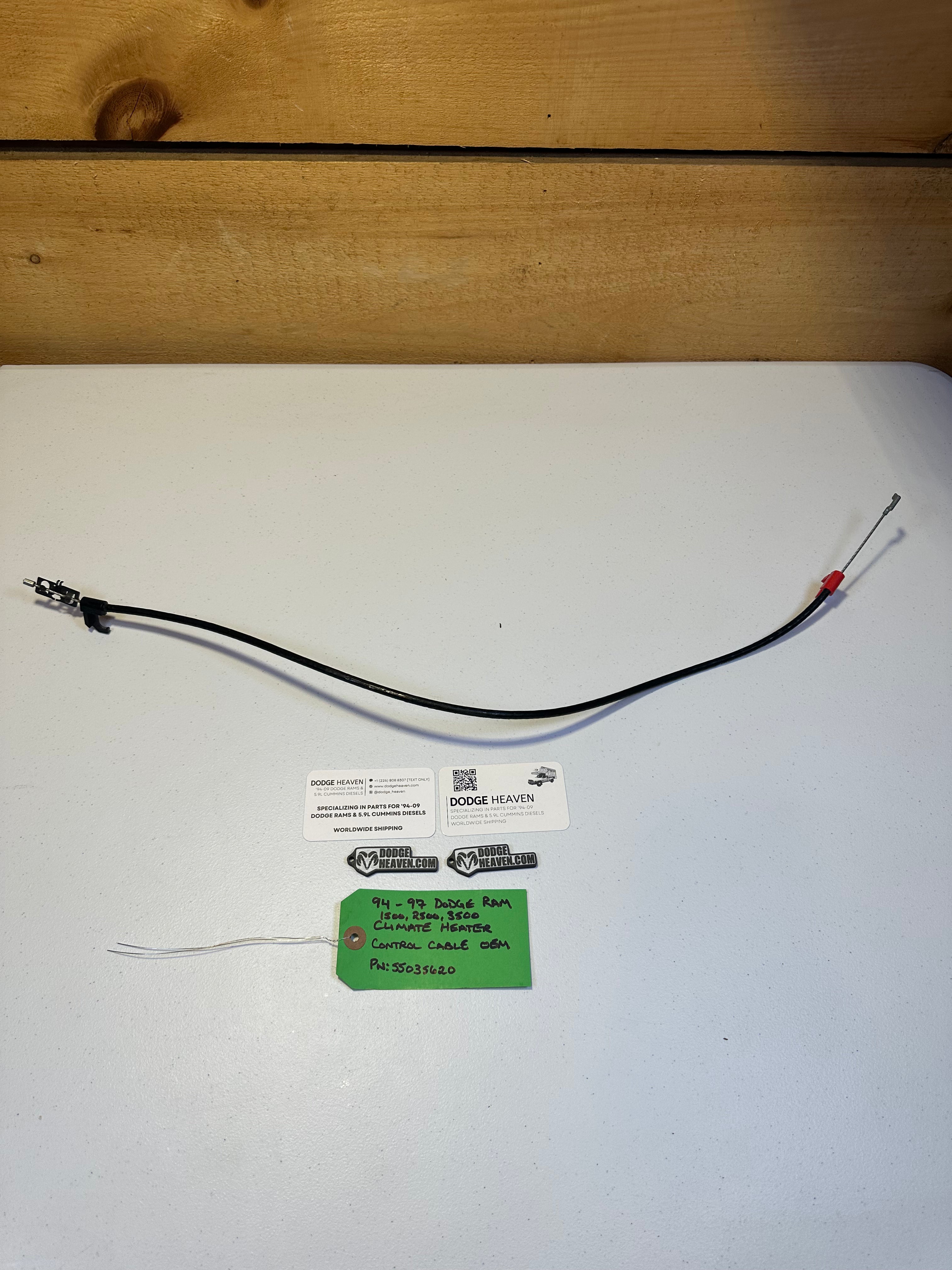 1994-1997 Dodge Ram 1500 2500 3500 Dash Heater A/C Climate Control Unit Cable (OEM)