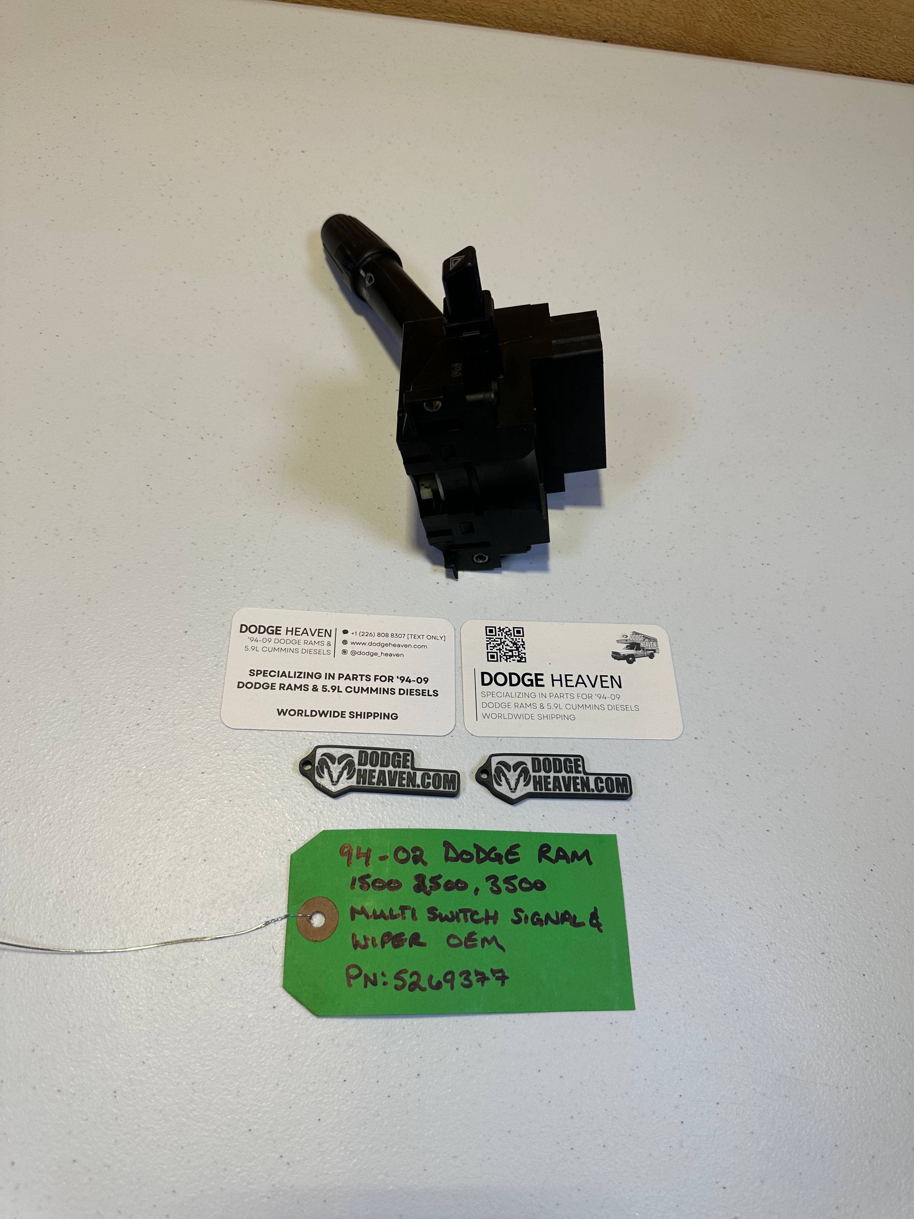 1994-2002 Dodge Ram Multifunction Head Light Wiper Hazard Switch (OEM)