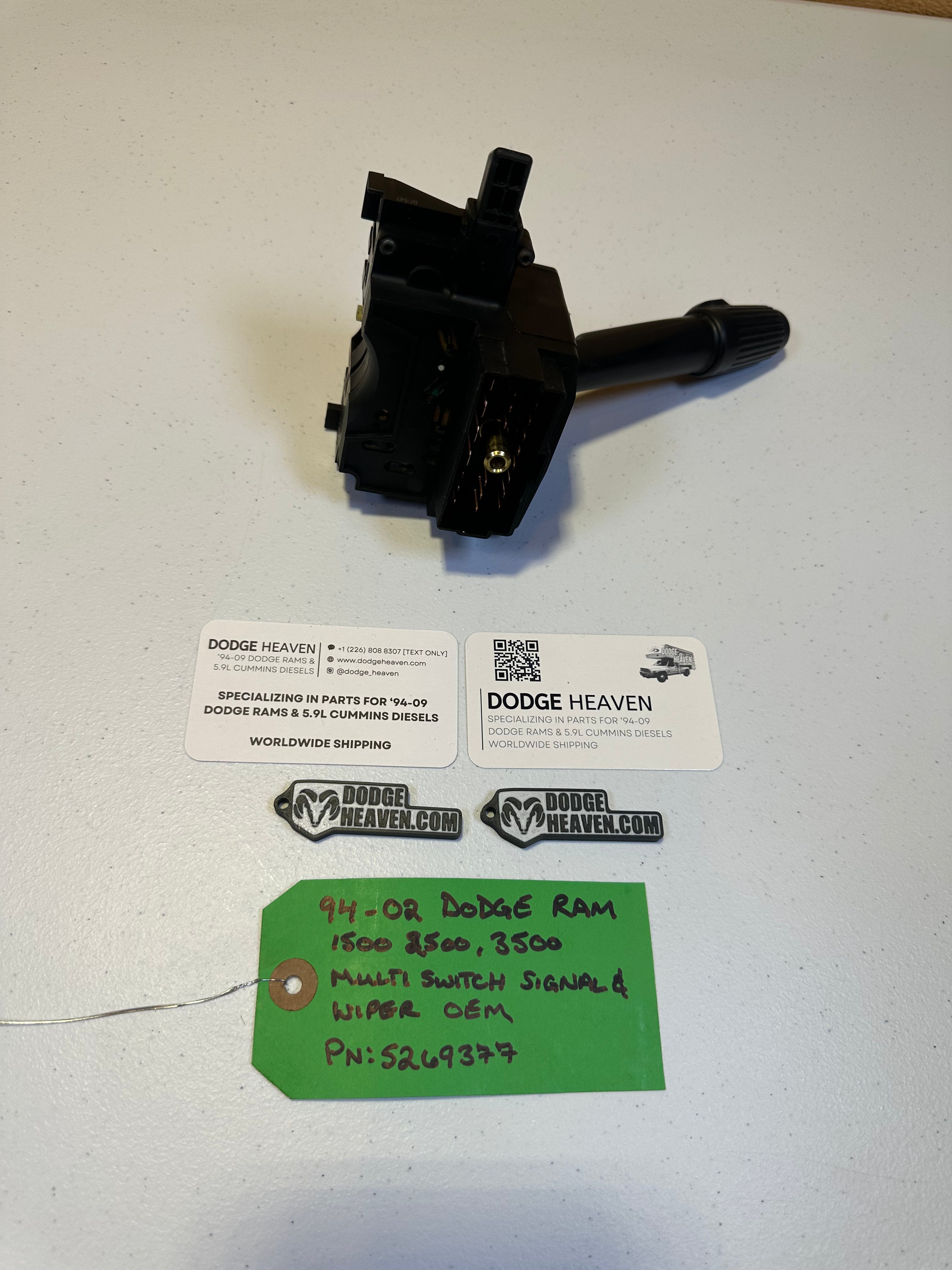 1994-2002 Dodge Ram Multifunction Head Light Wiper Hazard Switch (OEM)