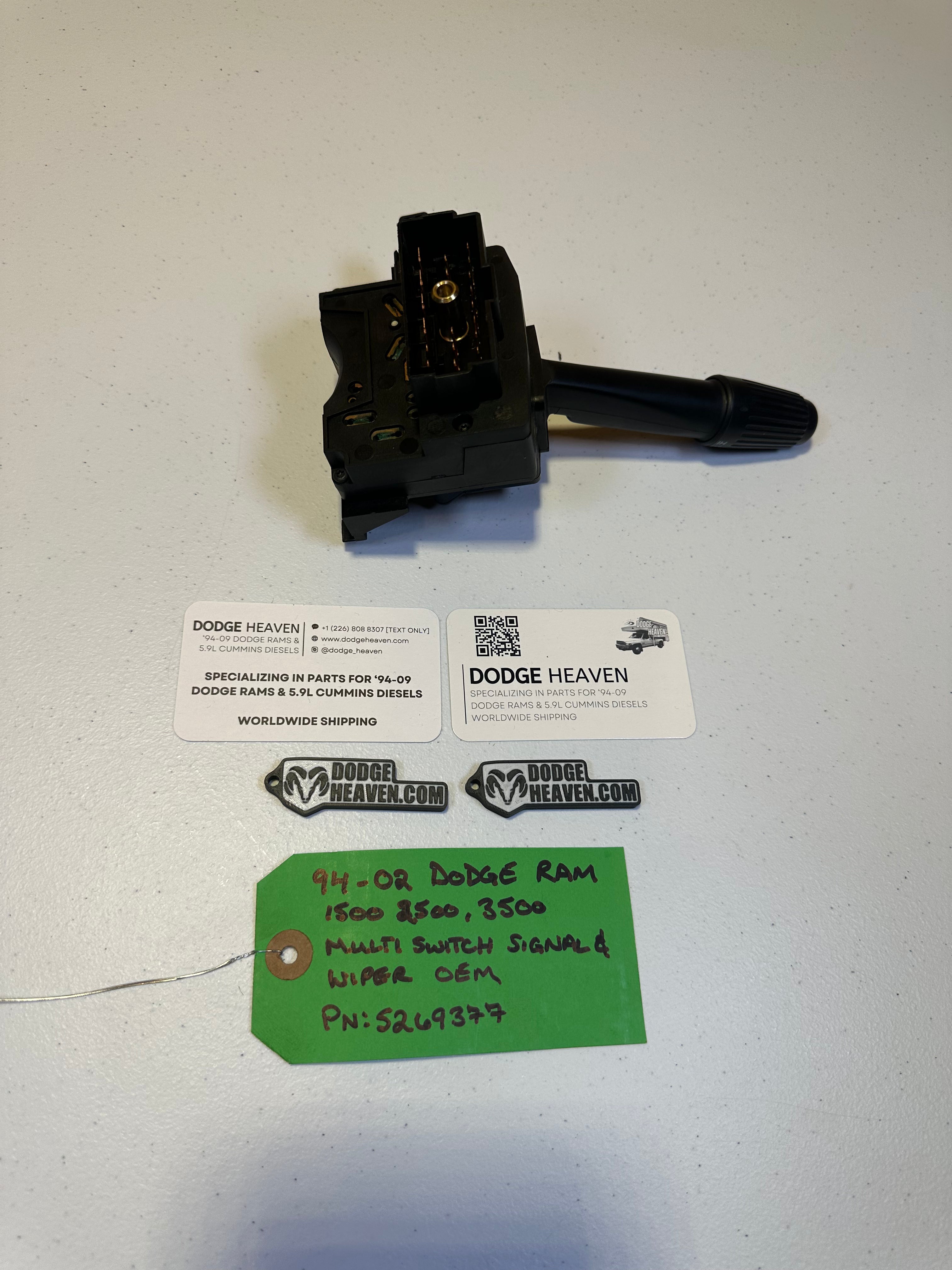 1994-2002 Dodge Ram Multifunction Head Light Wiper Hazard Switch (OEM)