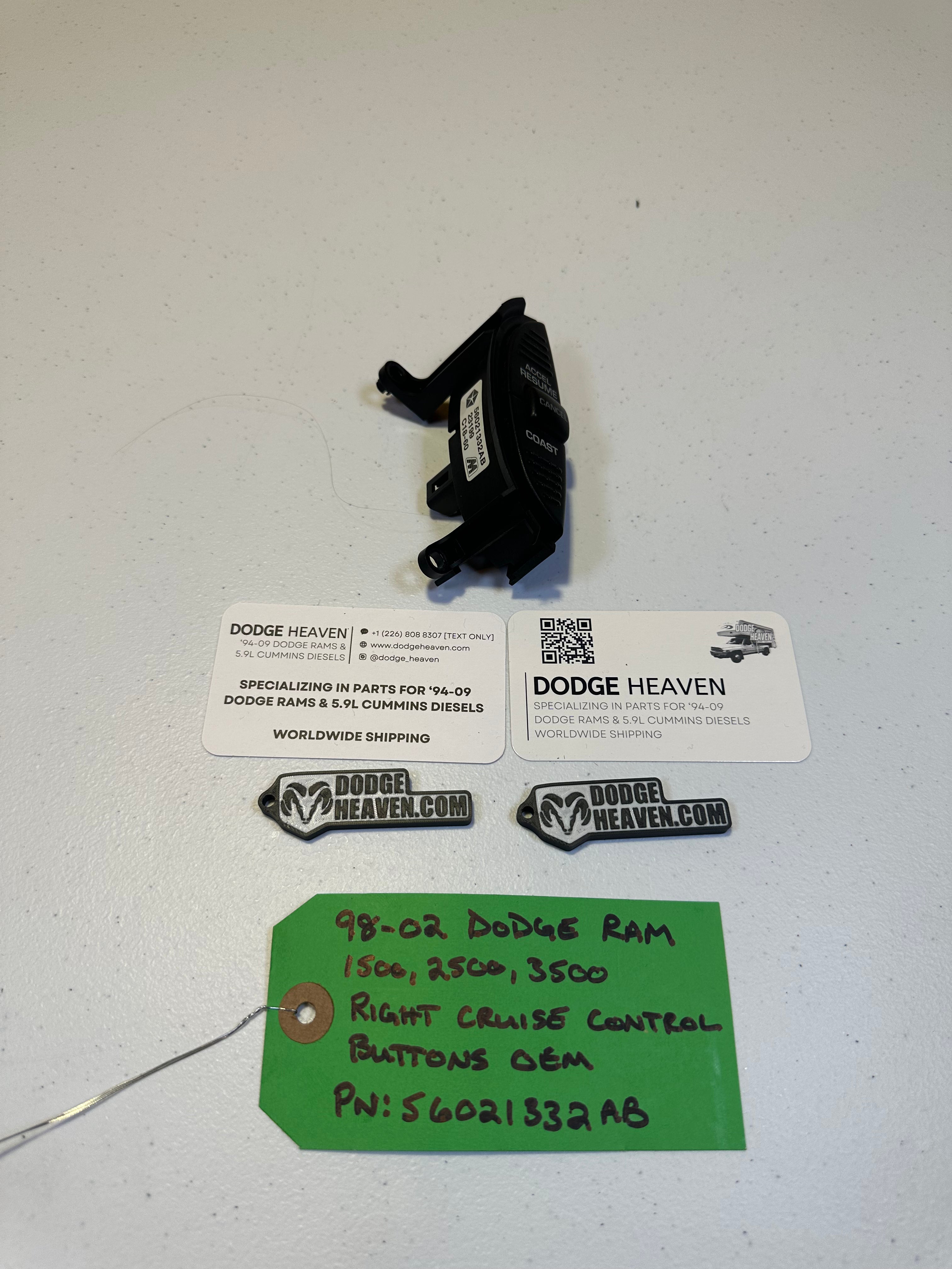 1998-2002 Dodge Ram Right-Side Cruise Control Switch (OEM)