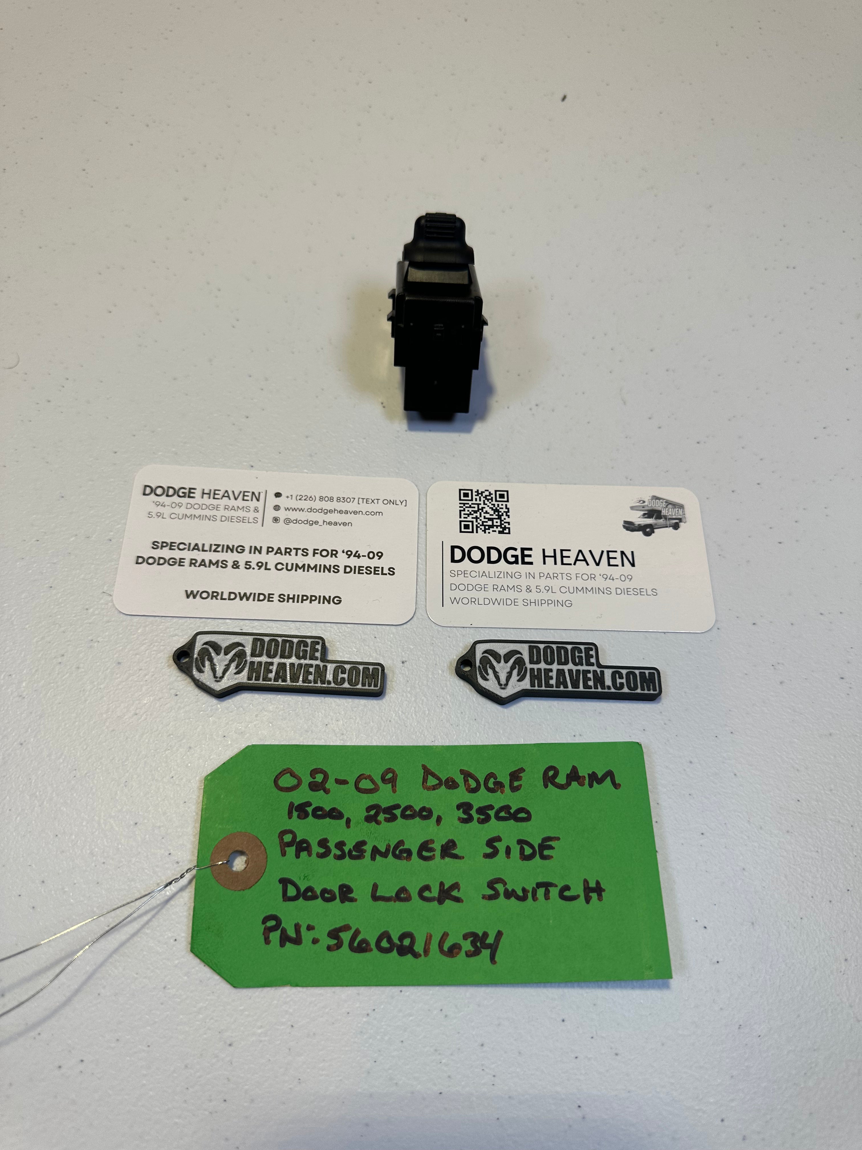2002-2010 Dodge Ram 1500 2500 3500 Passenger-Side Door Lock Switch (OEM)