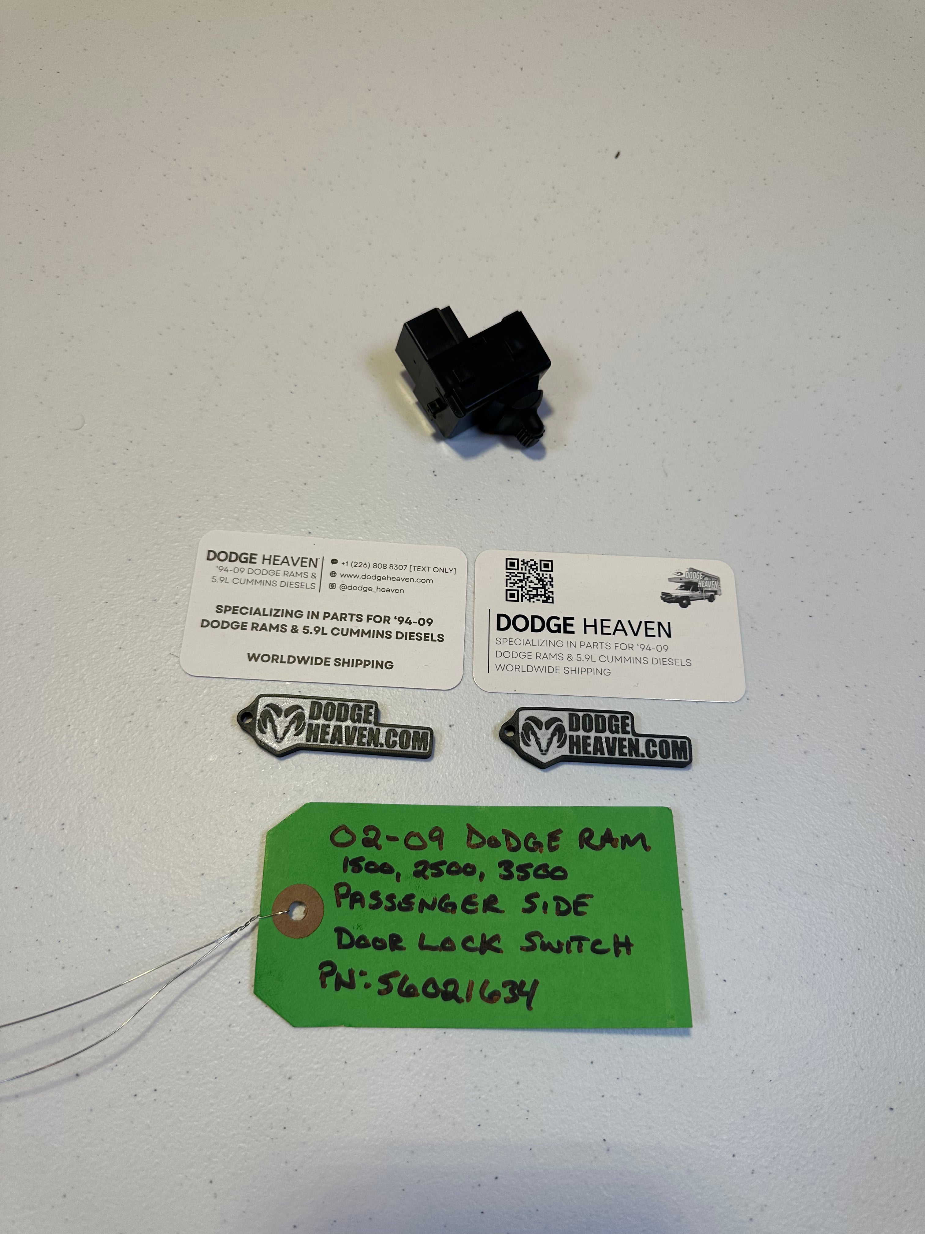 2002-2010 Dodge Ram 1500 2500 3500 Passenger-Side Door Lock Switch (OEM)