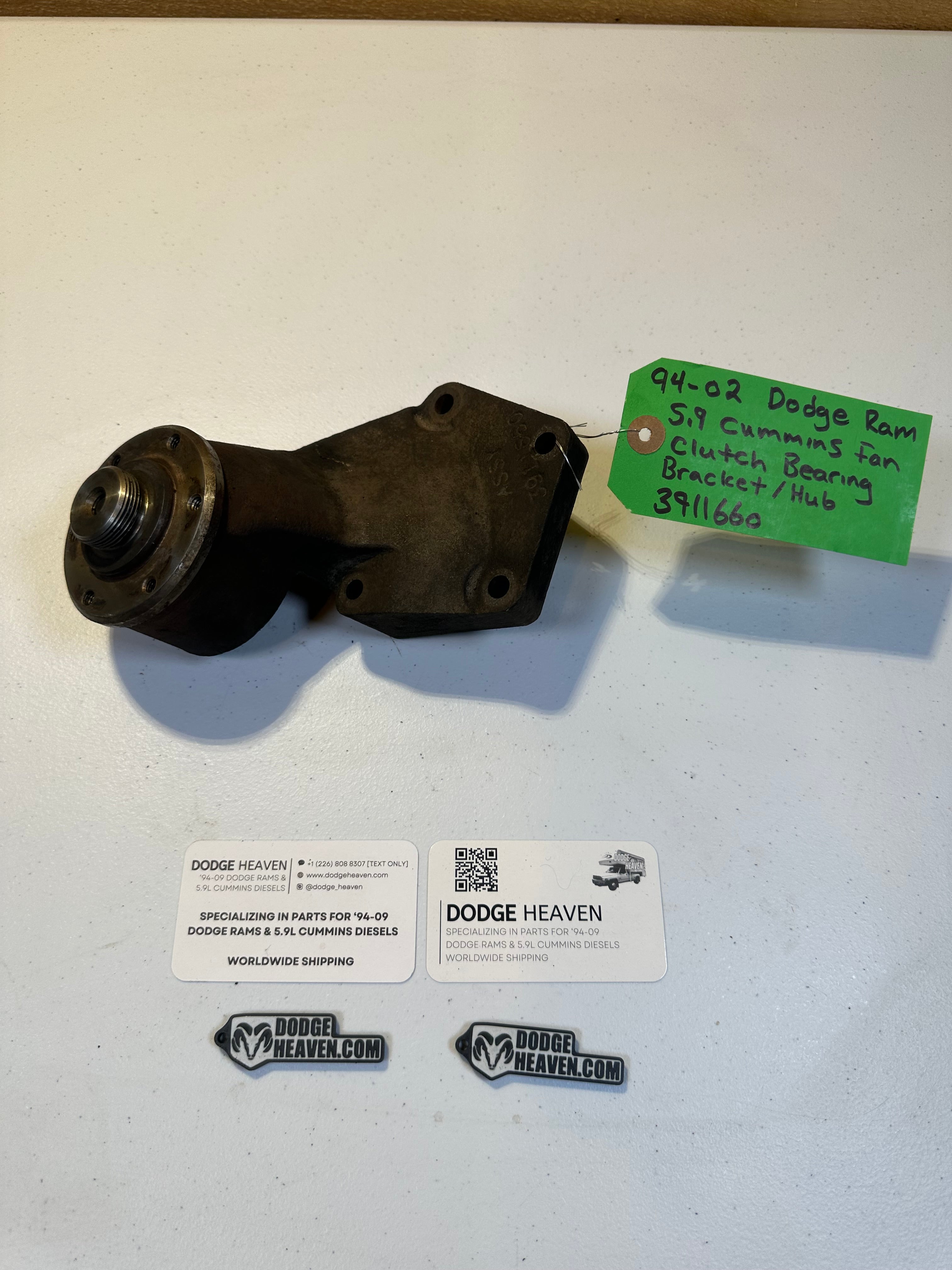 1994-2002 Dodge Ram 5.9L Cummins 12V / 24V Fan Clutch Bearing Bracket Hub (OEM)