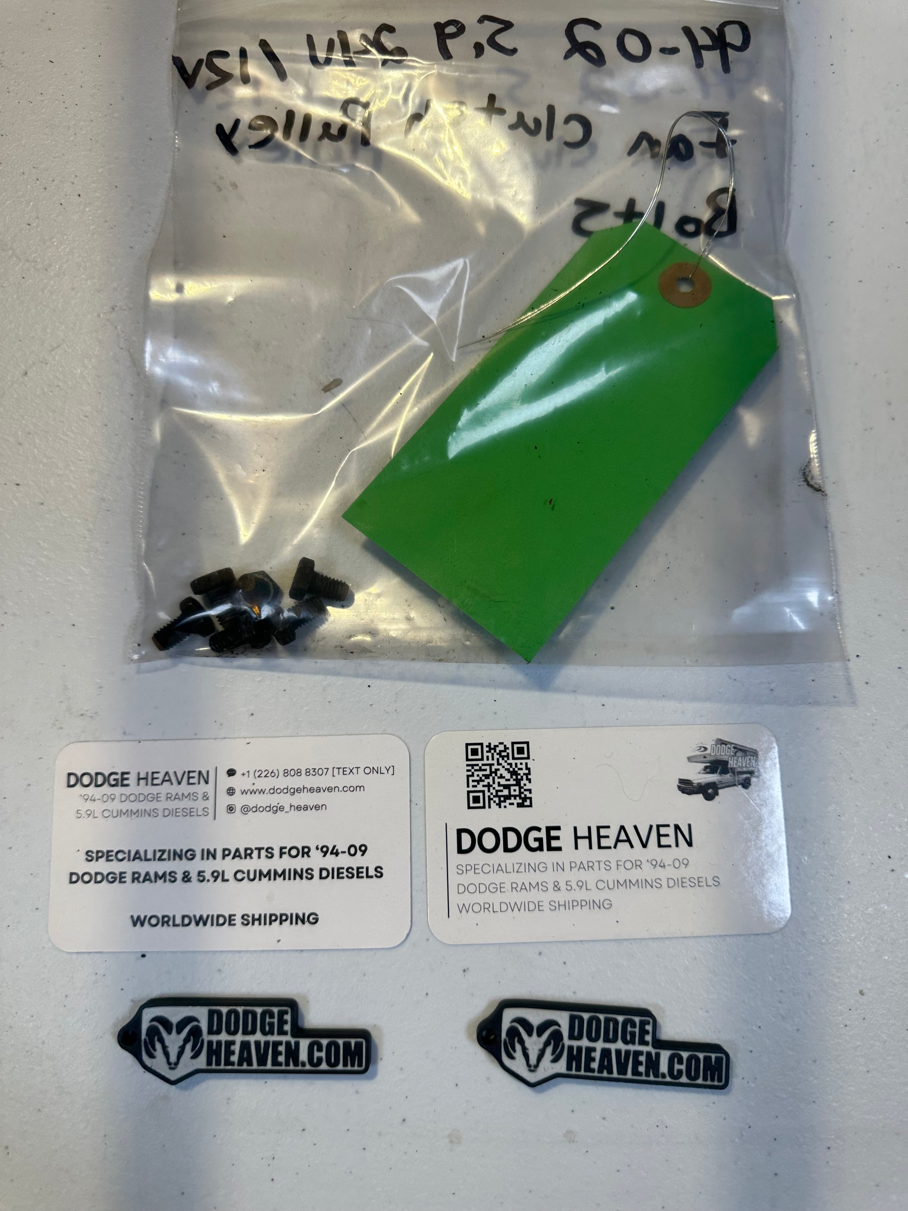 1994-2002 Dodge Ram Diesel Cummins 12V / 24V Fan Bracket to Pulley Bolts qty 6 (OEM)