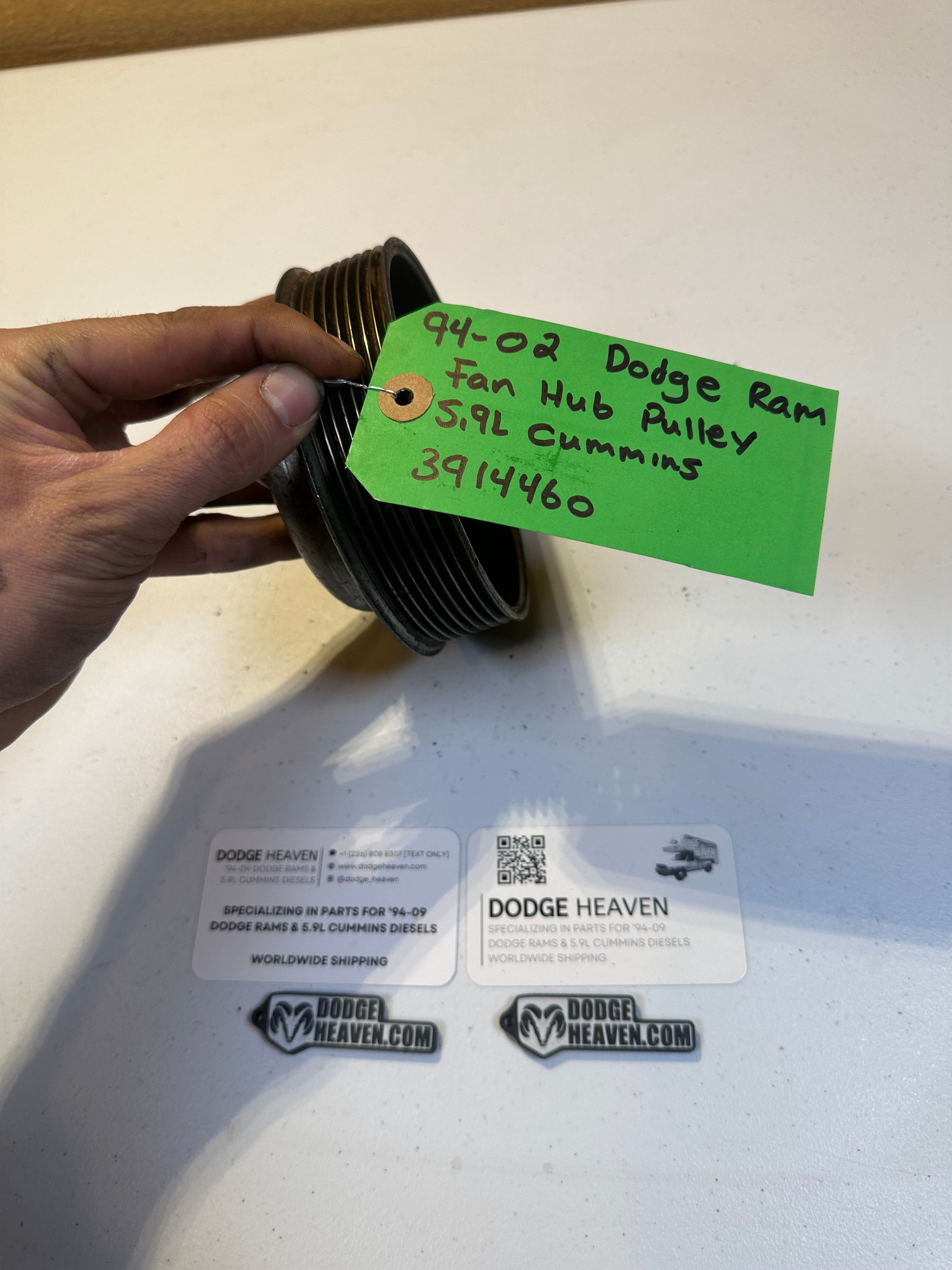 1994-2002 Dodge Ram 2500 3500 12V 24V 5.9L Cummins Fan Hub Pulley (OEM)