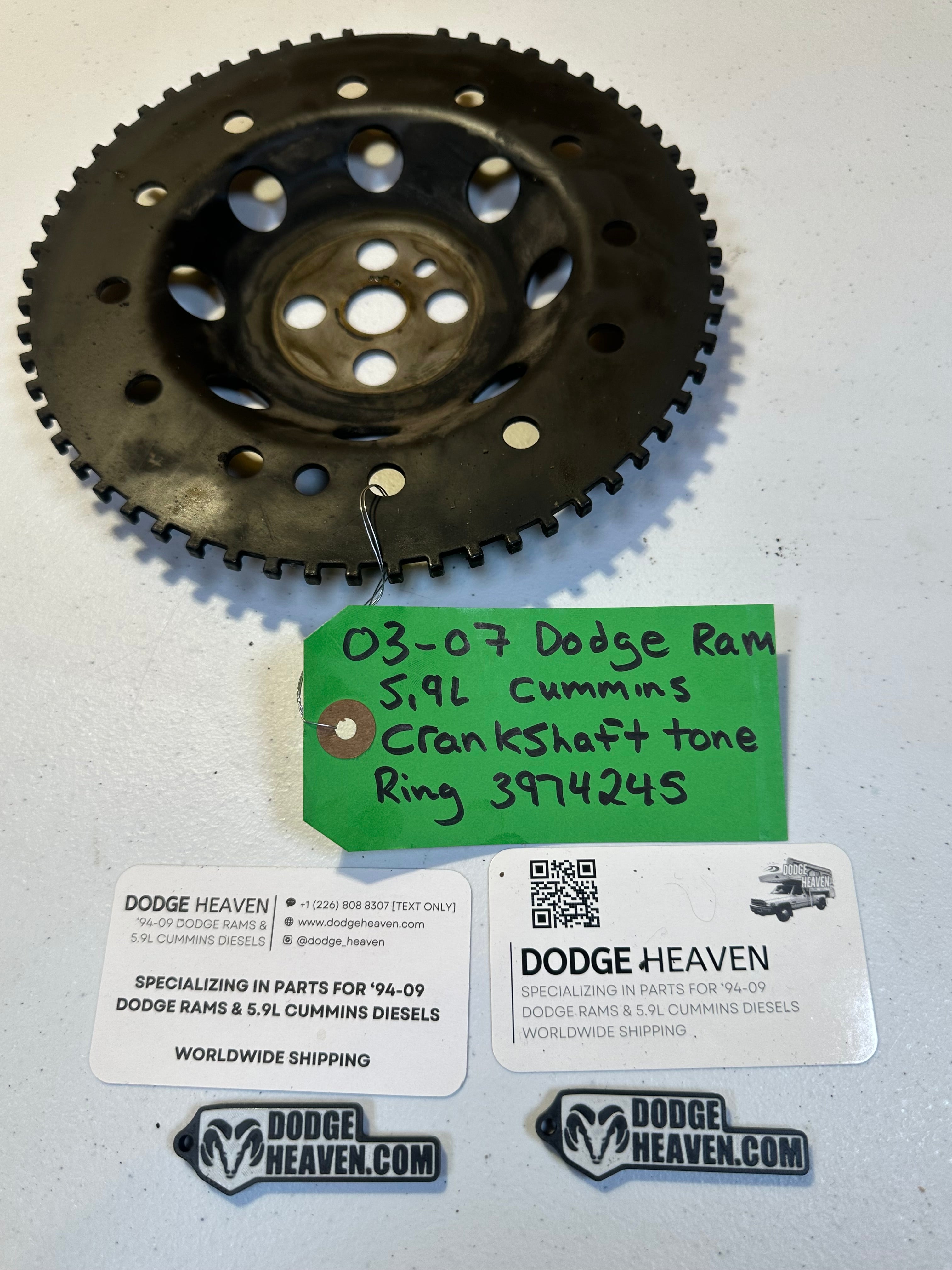 2003-2007 Dodge Ram 5.9L Cummins Crankshaft Tone Ring (OEM)