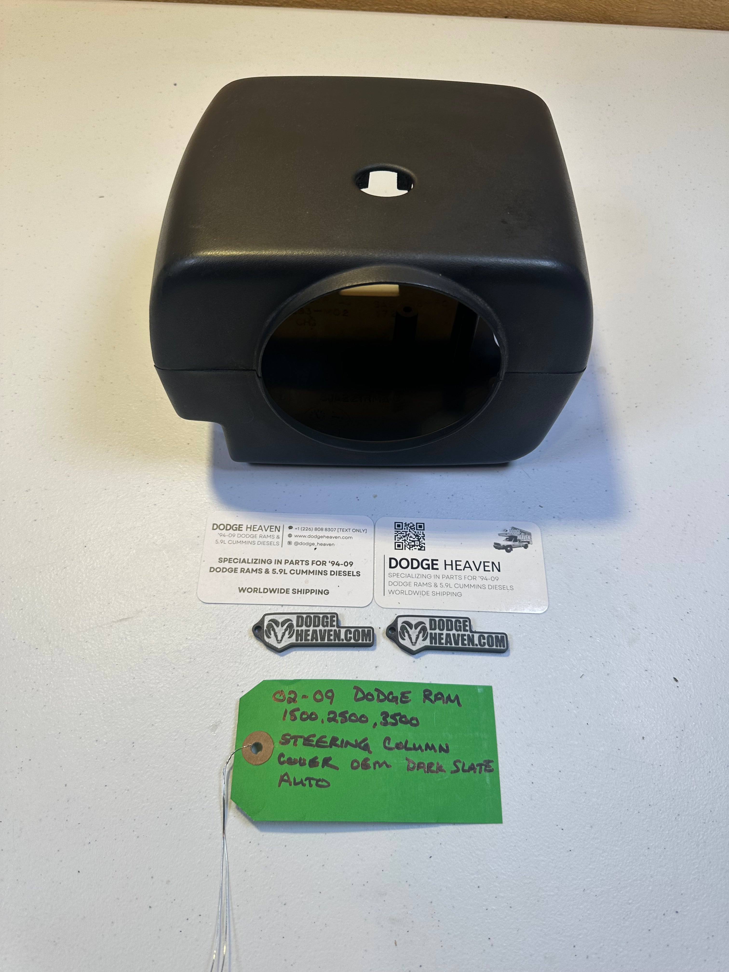 2002-2009 Dodge Ram 1500 2500 3500 Steering Column Shroud Cover tilt Auto Grey (OEM)