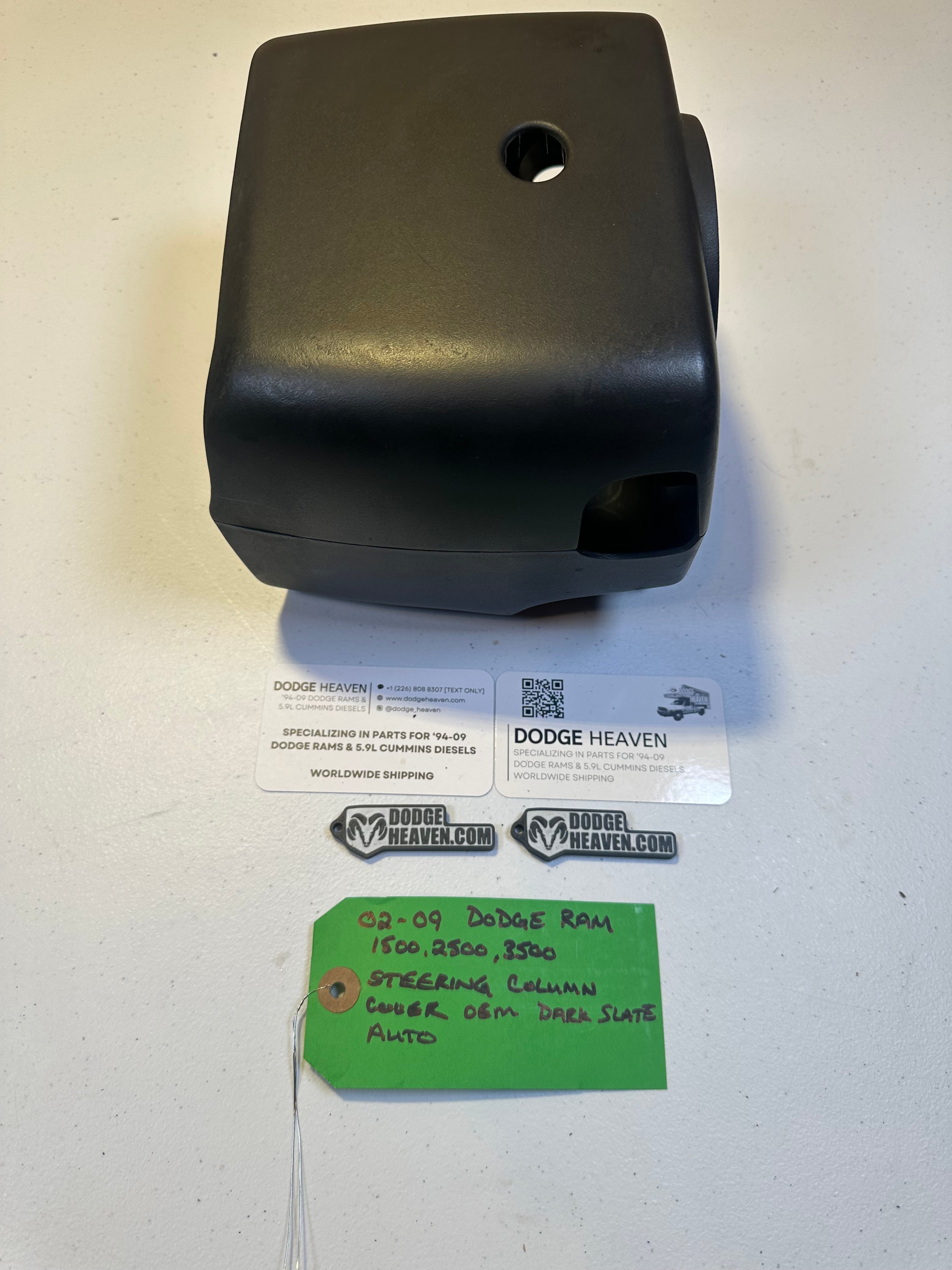 2002-2009 Dodge Ram 1500 2500 3500 Steering Column Shroud Cover tilt Auto Grey (OEM)