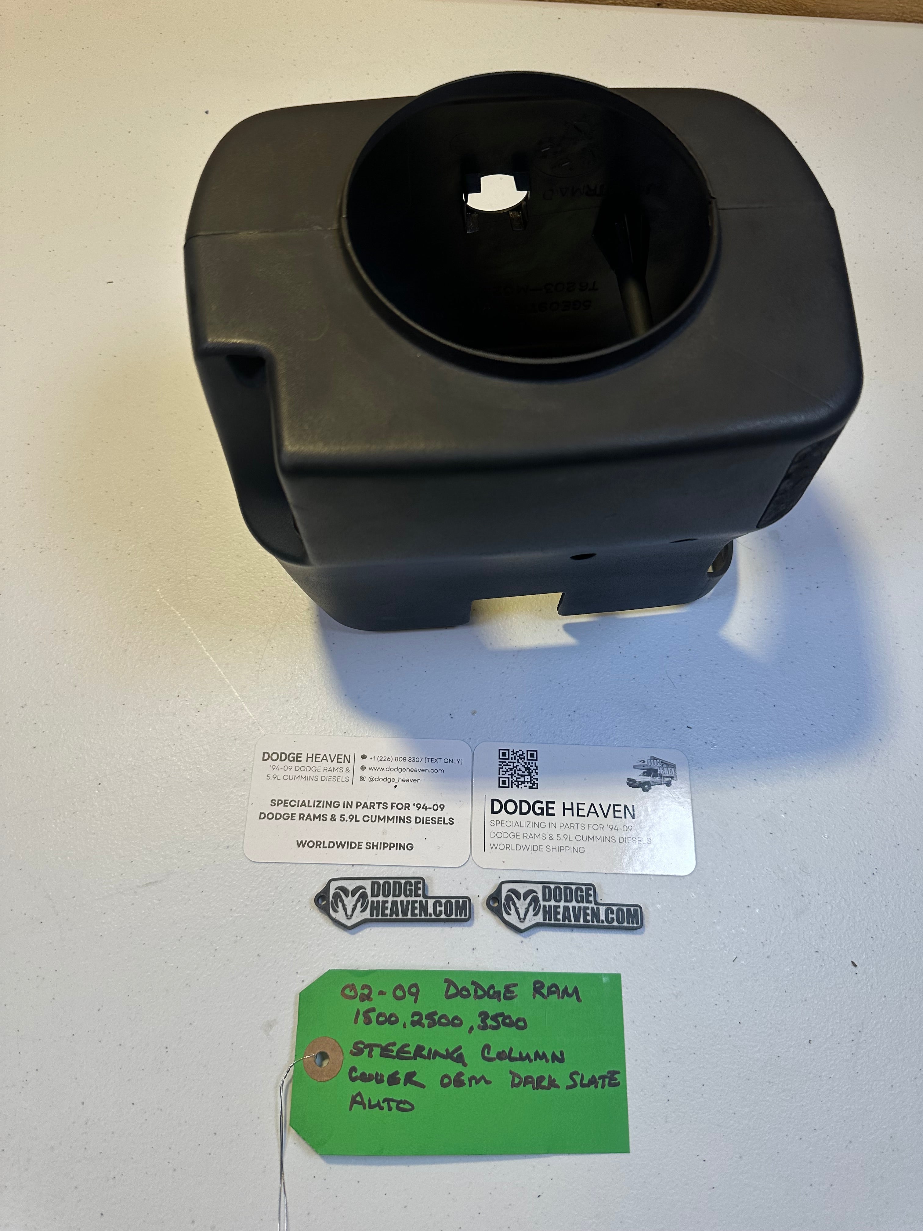 2002-2009 Dodge Ram 1500 2500 3500 Steering Column Shroud Cover tilt Auto Grey (OEM)