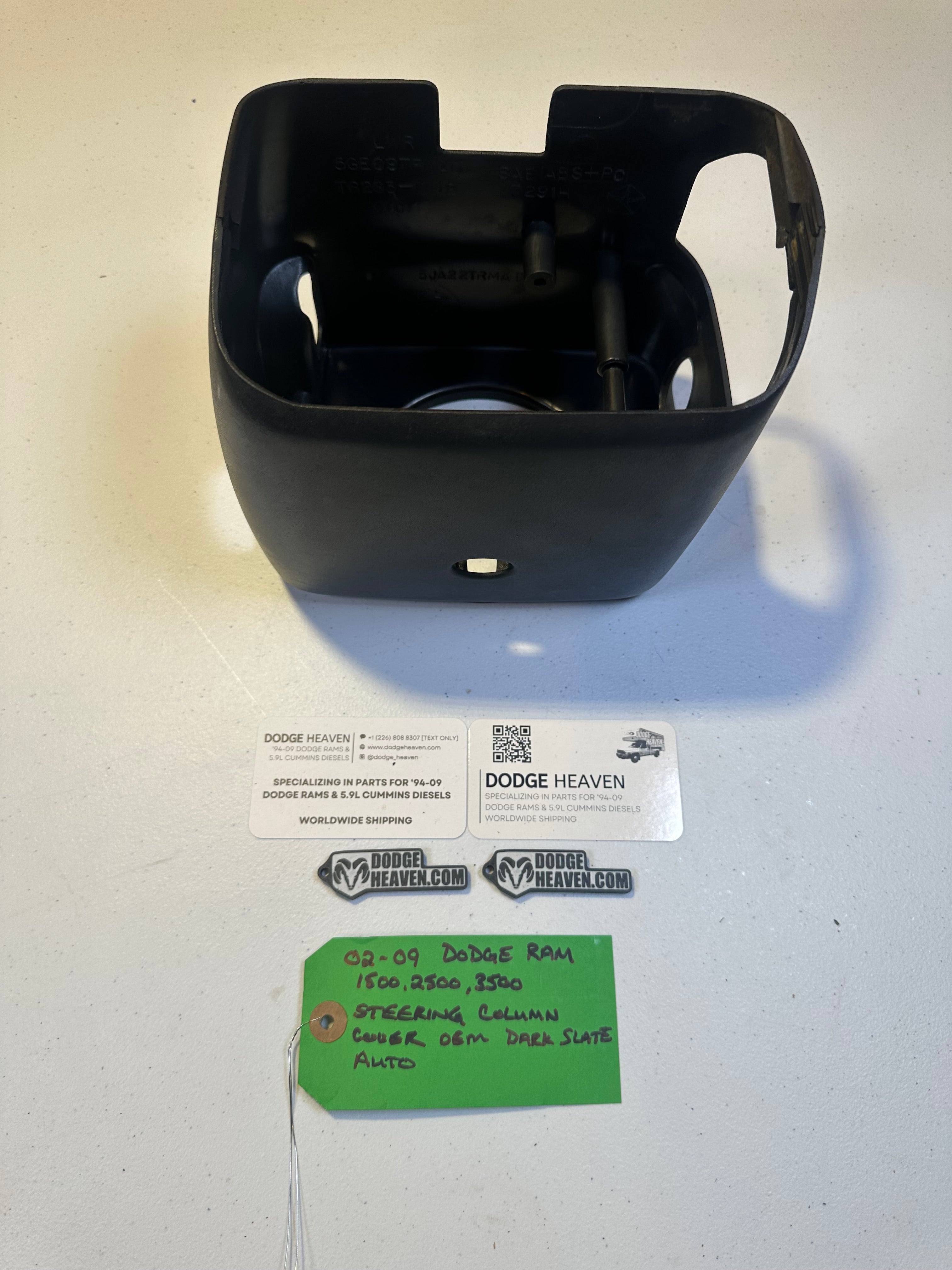 2002-2009 Dodge Ram 1500 2500 3500 Steering Column Shroud Cover tilt Auto Grey (OEM)