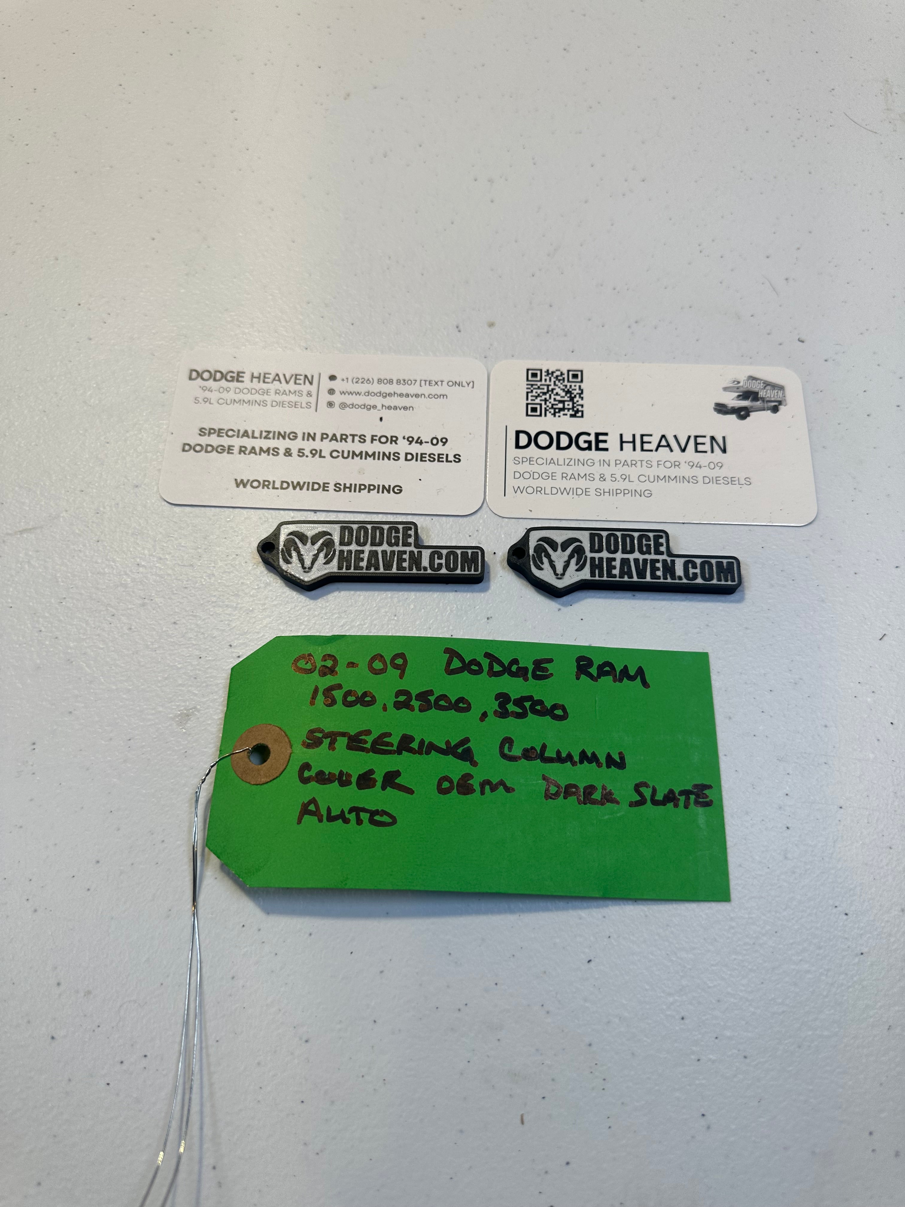 2002-2009 Dodge Ram 1500 2500 3500 Steering Column Shroud Cover tilt Auto Grey (OEM)