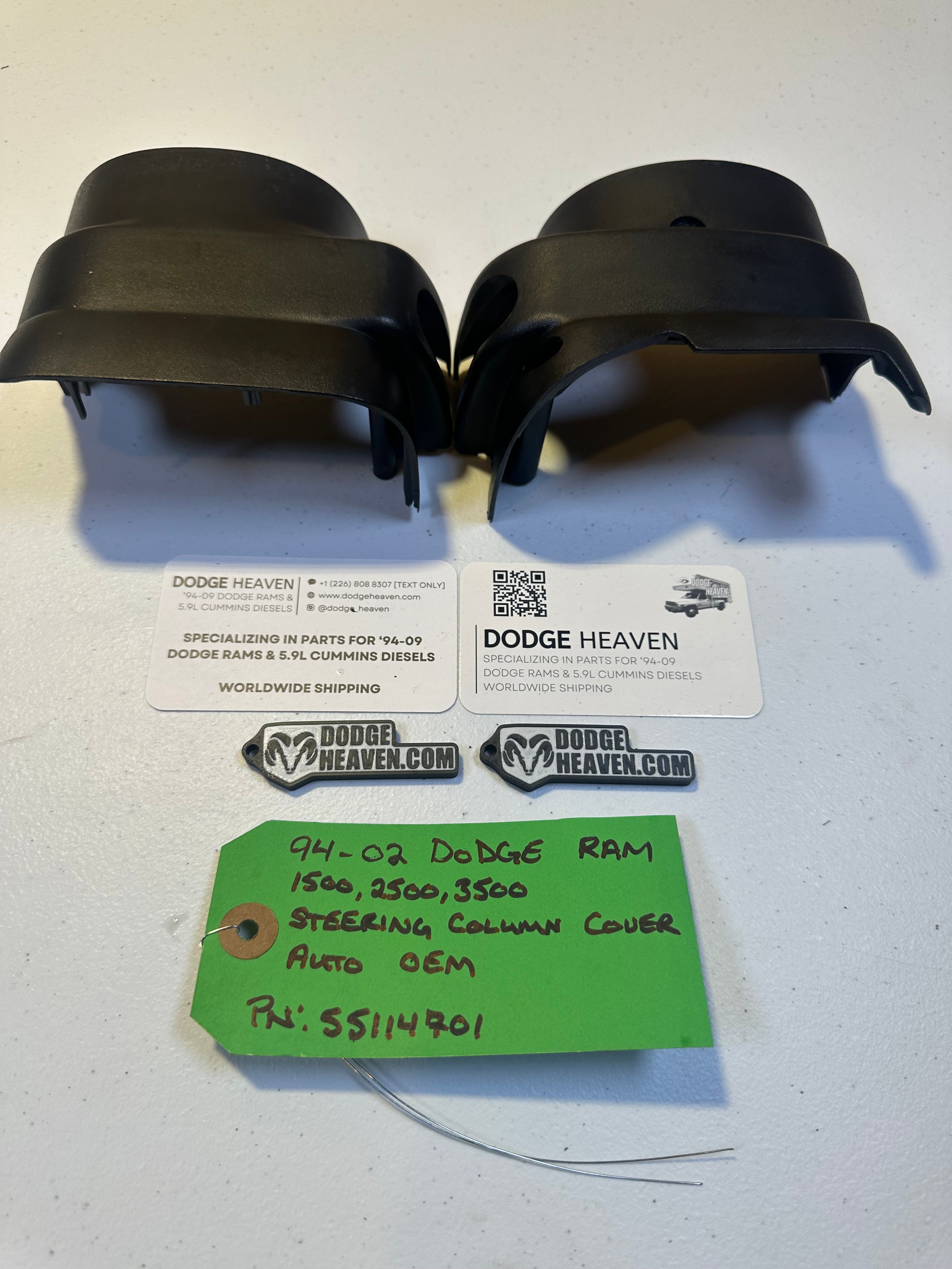 1994-2001 Dodge Ram 1500 2500 3500 Steering Column Plastic Covers Automatic (OEM)