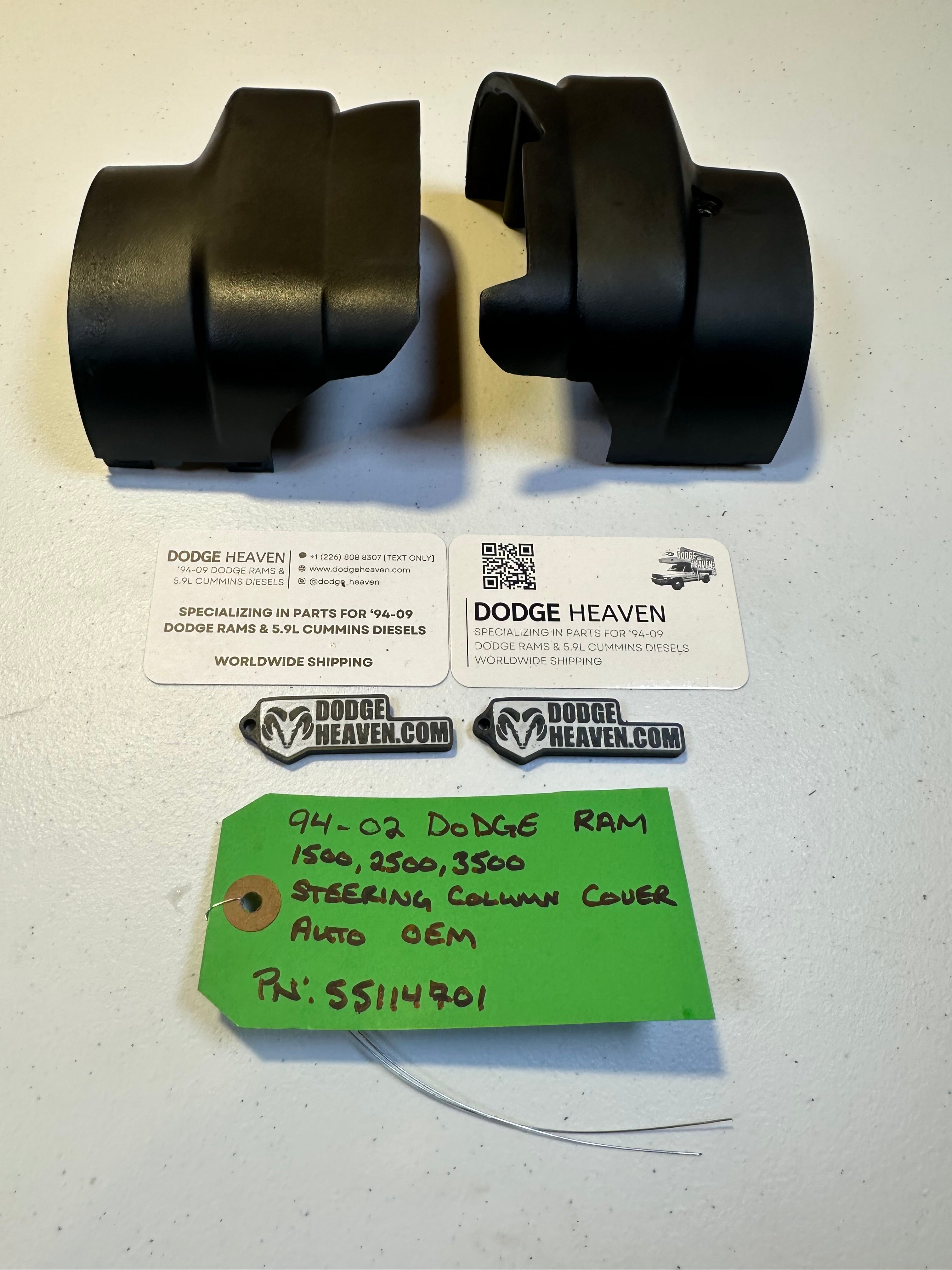 1994-2001 Dodge Ram 1500 2500 3500 Steering Column Plastic Covers Automatic (OEM)