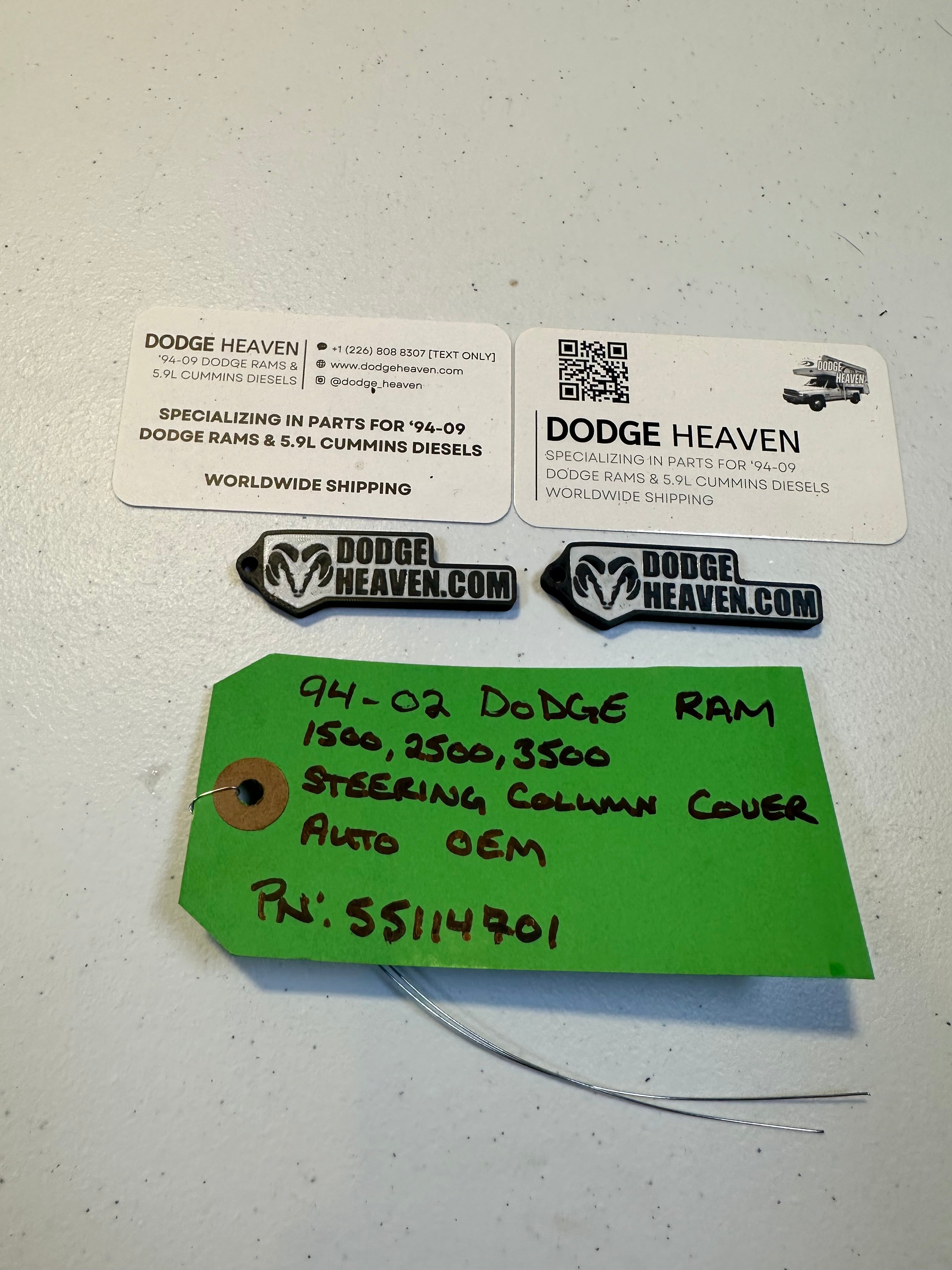 1994-2001 Dodge Ram 1500 2500 3500 Steering Column Plastic Covers Automatic (OEM)