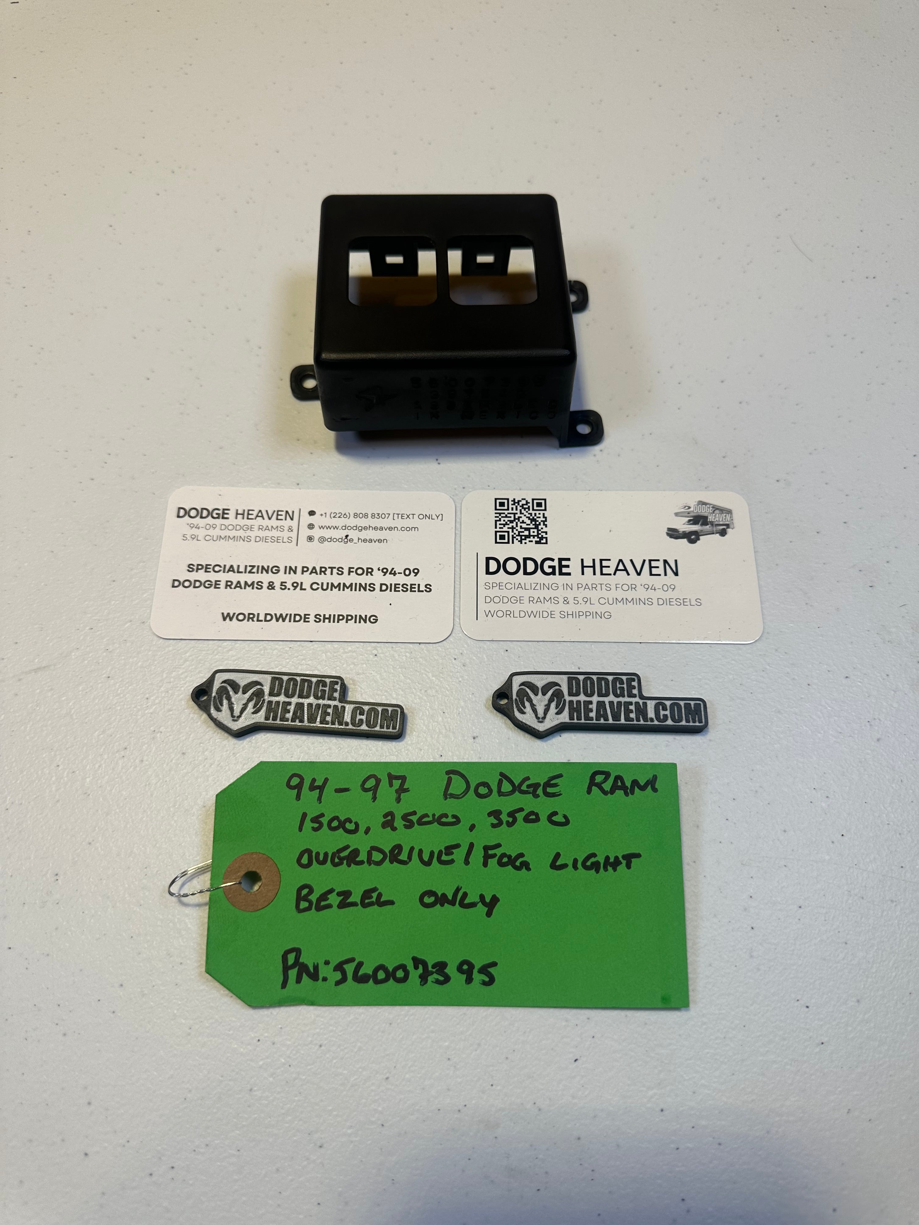 1994-1997 Dodge Ram 1500 2500 3500 Overdrive Off Switch Dash Trim (OEM)