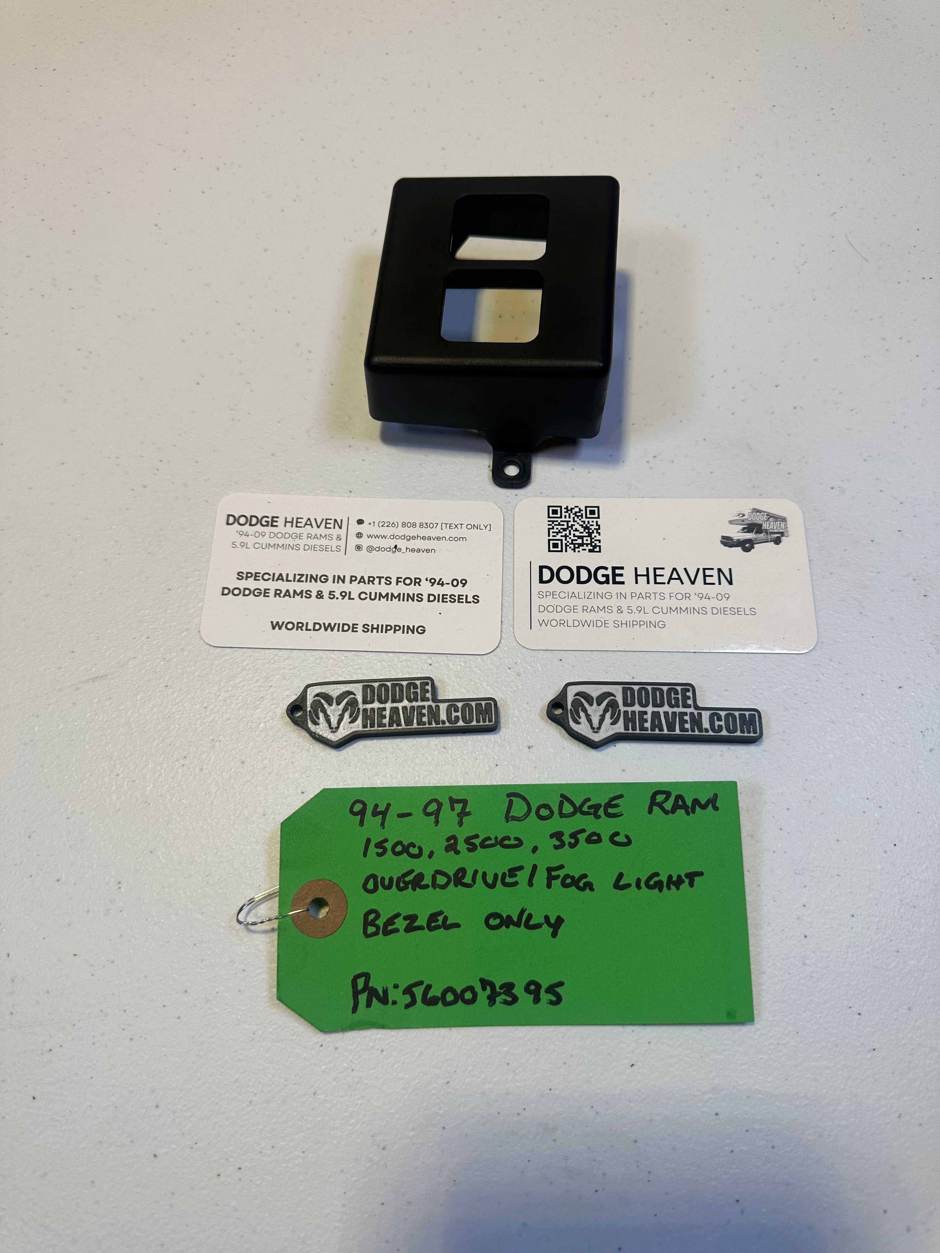 1994-1997 Dodge Ram 1500 2500 3500 Overdrive Off Switch Dash Trim (OEM)