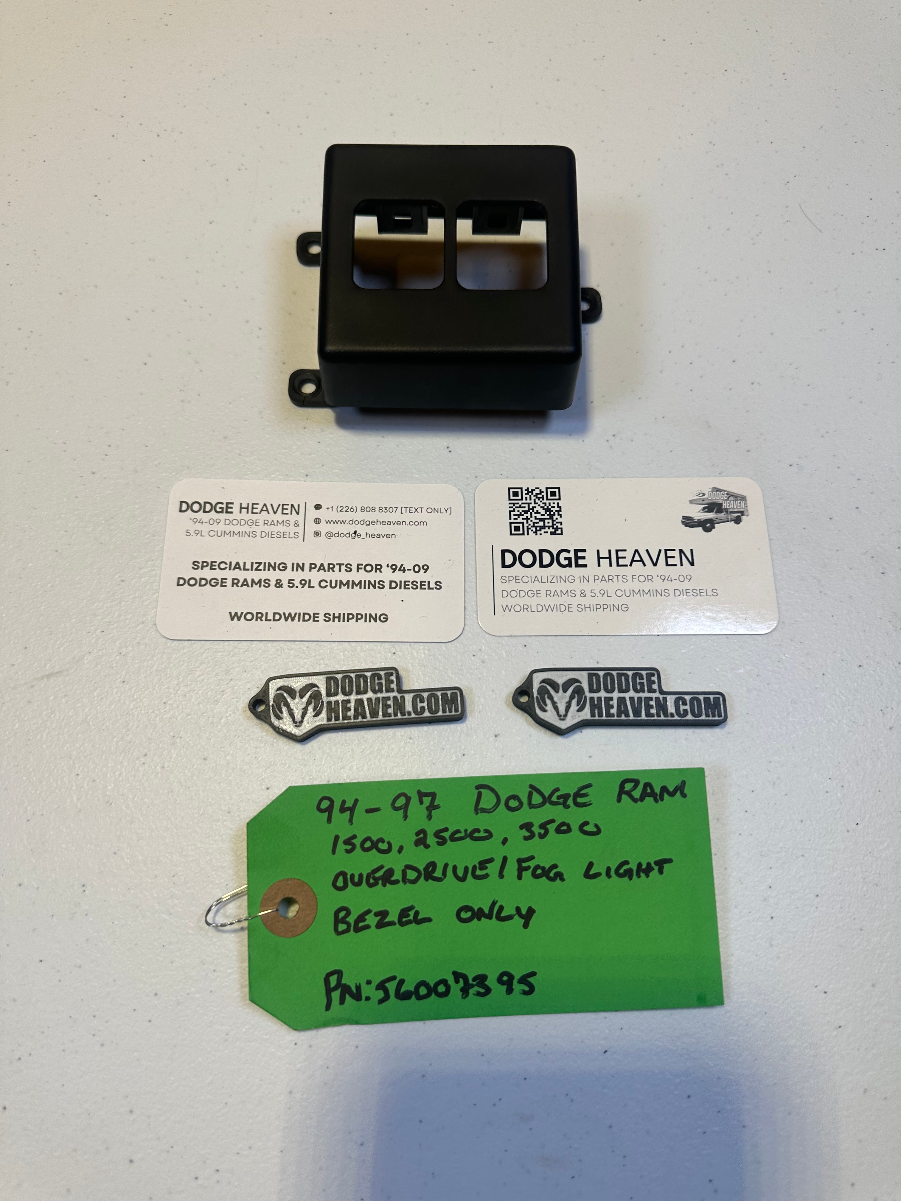 1994-1997 Dodge Ram 1500 2500 3500 Overdrive Off Switch Dash Trim (OEM)