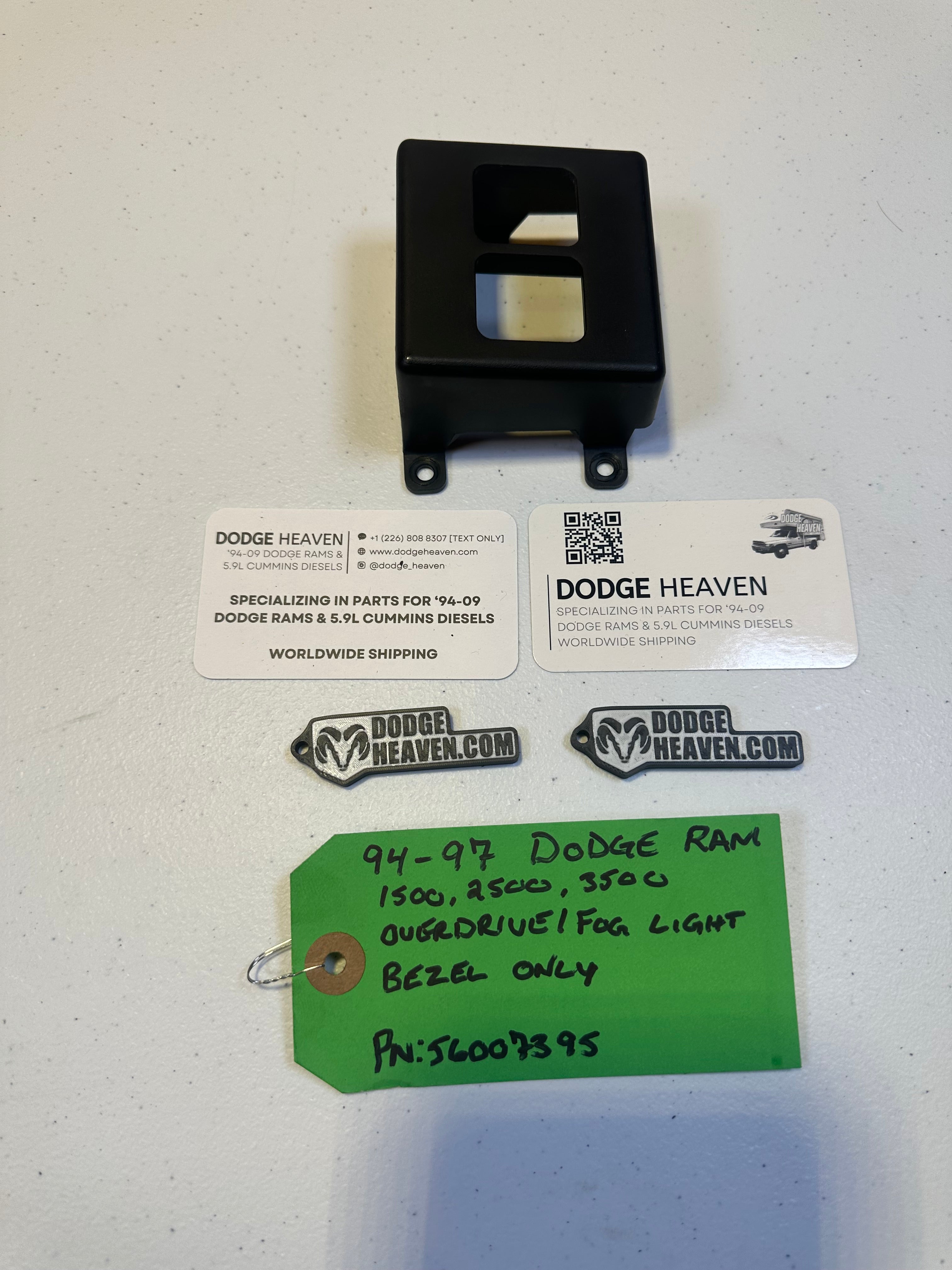 1994-1997 Dodge Ram 1500 2500 3500 Overdrive Off Switch Dash Trim (OEM)