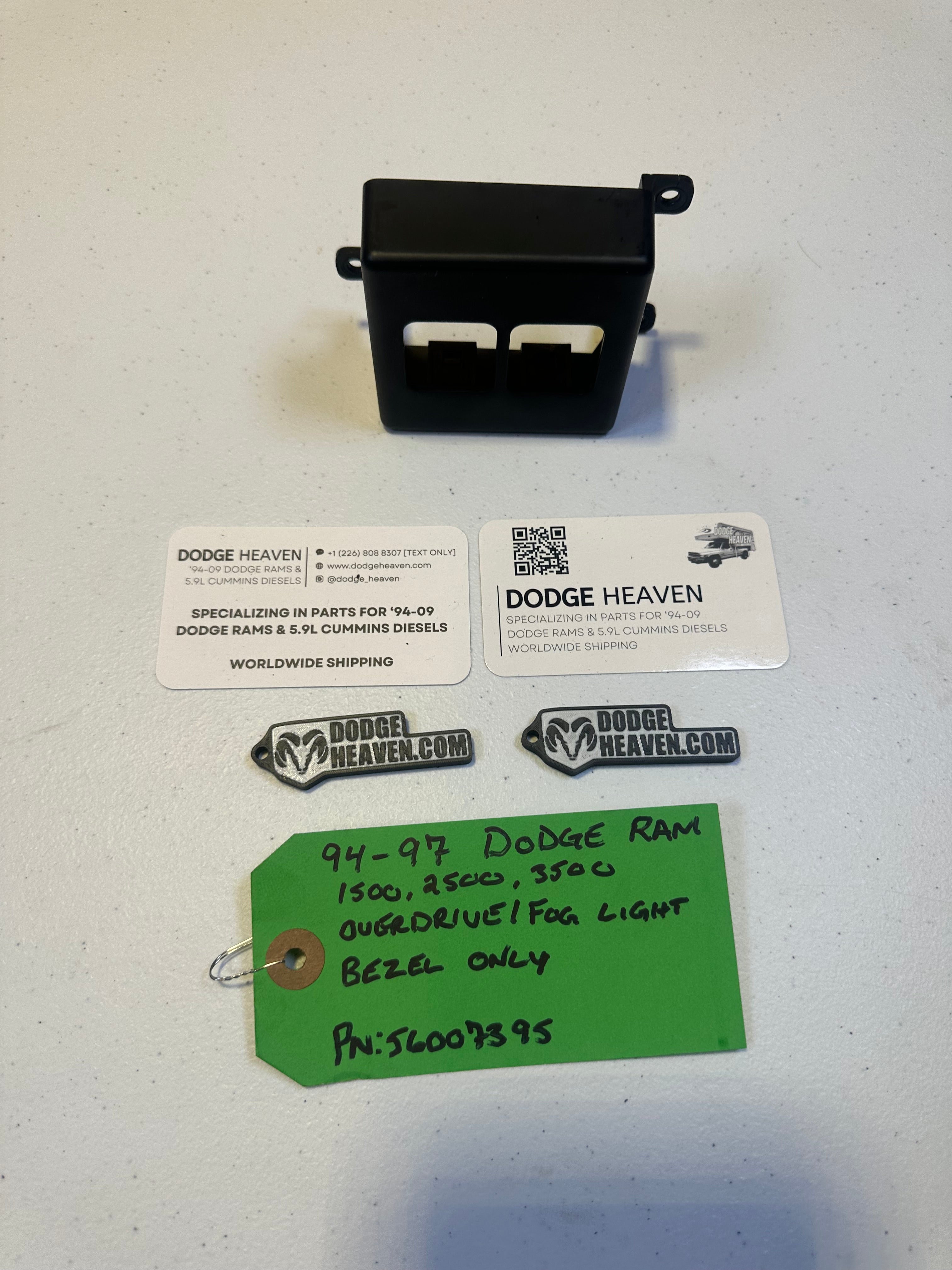 1994-1997 Dodge Ram 1500 2500 3500 Overdrive Off Switch Dash Trim (OEM)