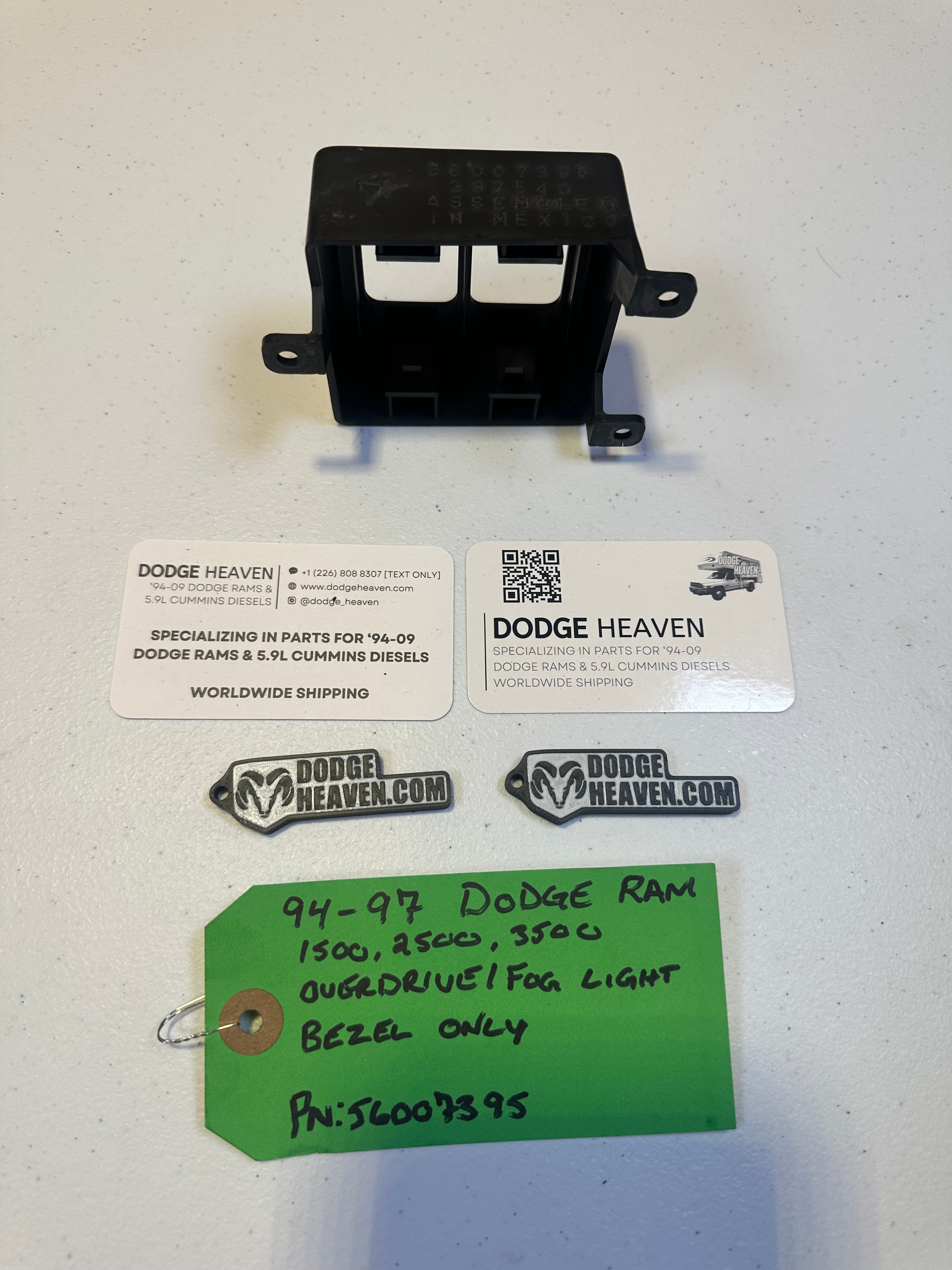 1994-1997 Dodge Ram 1500 2500 3500 Overdrive Off Switch Dash Trim (OEM)