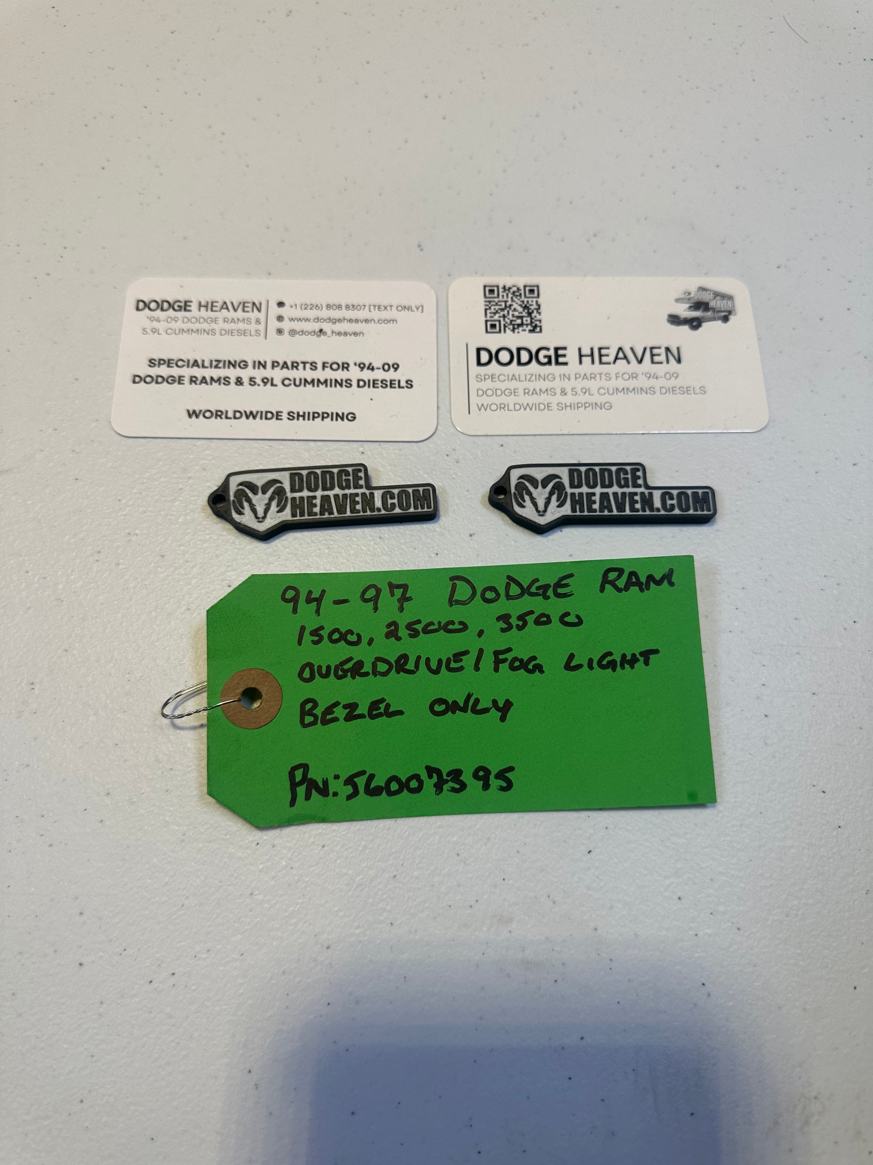 1994-1997 Dodge Ram 1500 2500 3500 Overdrive Off Switch Dash Trim (OEM)