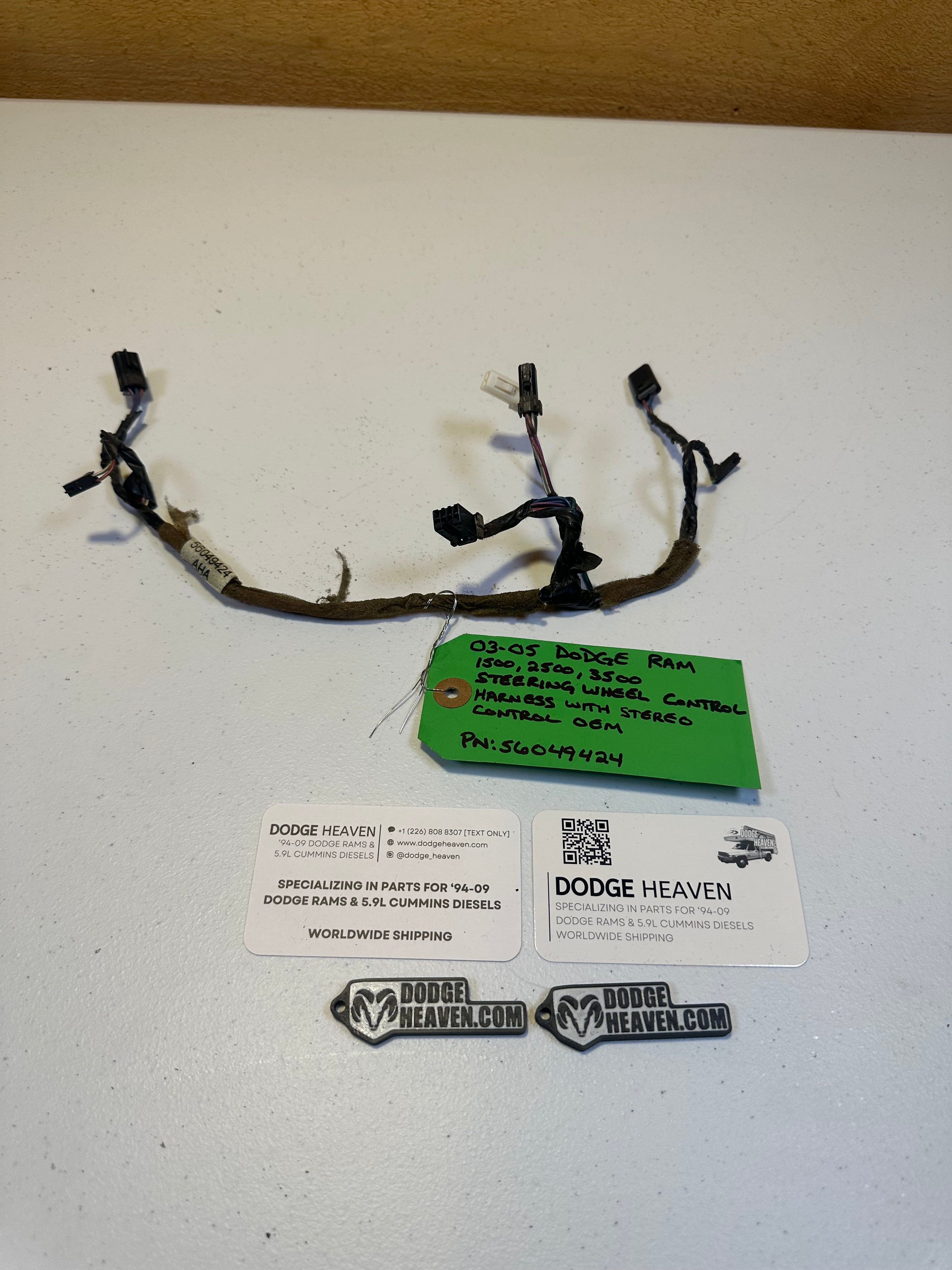 2003-2005 Dodge Ram 1500 2500 3500 Steering Wheel Control Harness with Radio Control (OEM)