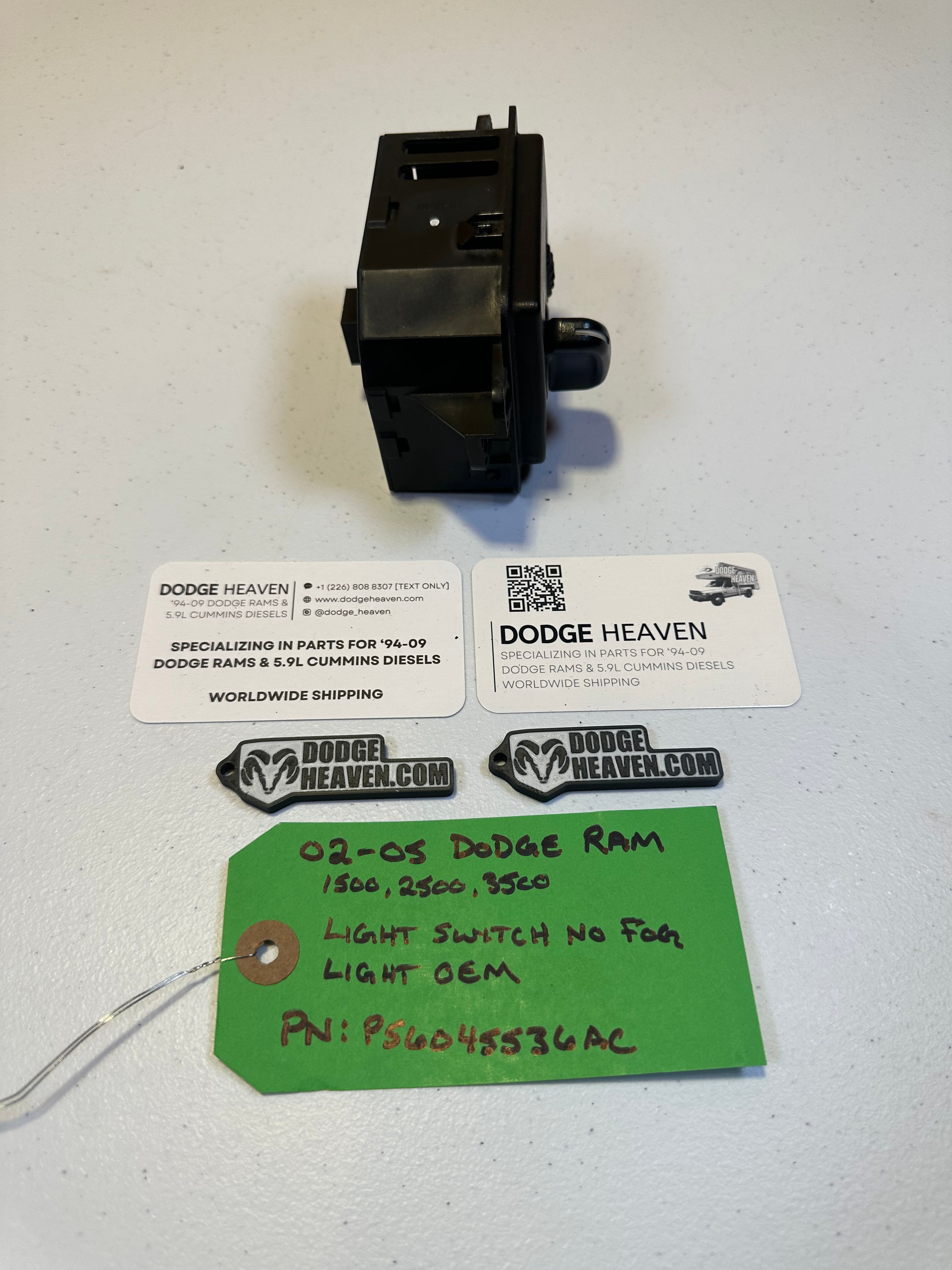 2002-2005 Dodge Ram 1500 2500 3500 Head Light Switch (OEM)