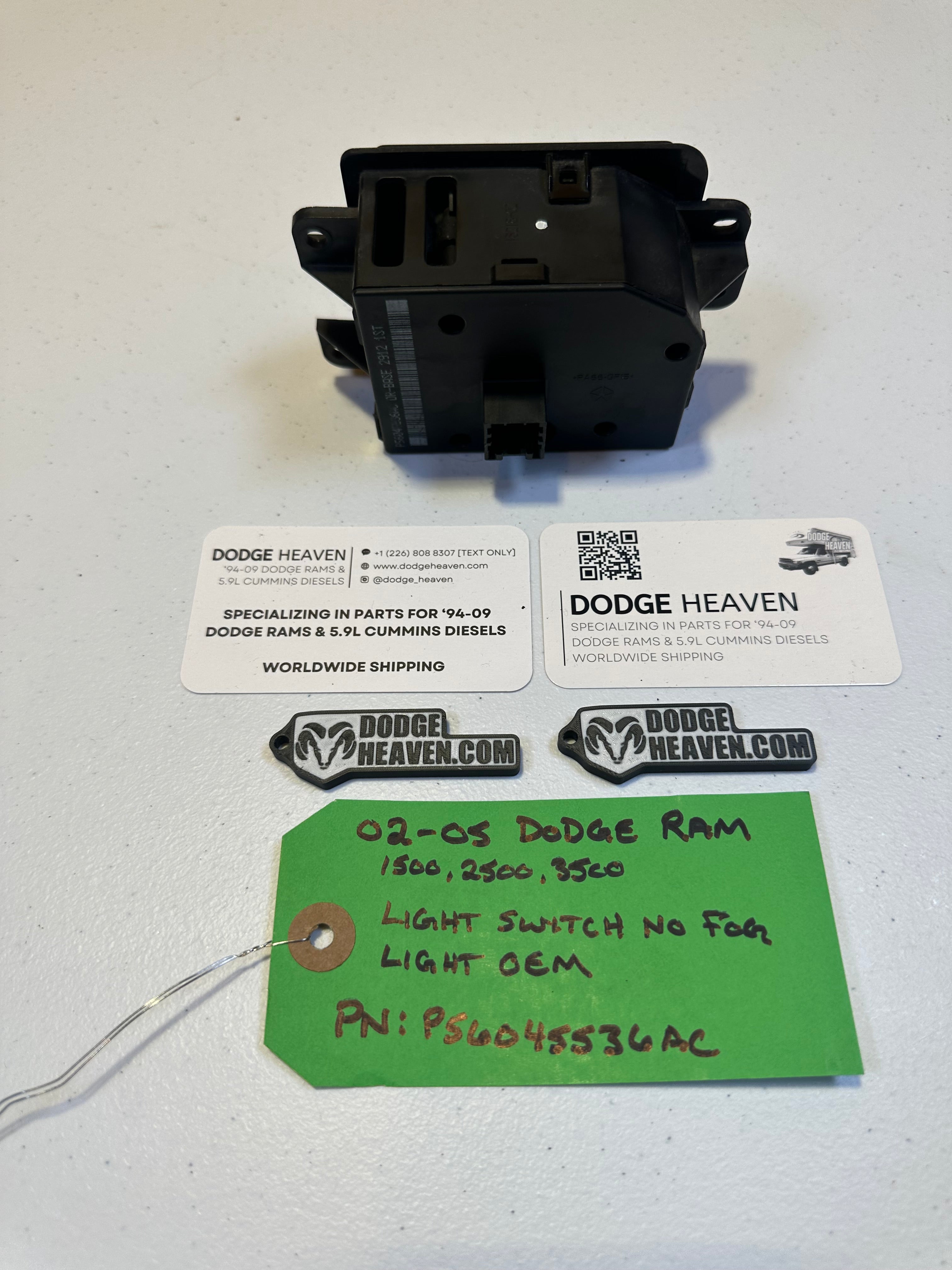 2002-2005 Dodge Ram 1500 2500 3500 Head Light Switch (OEM)