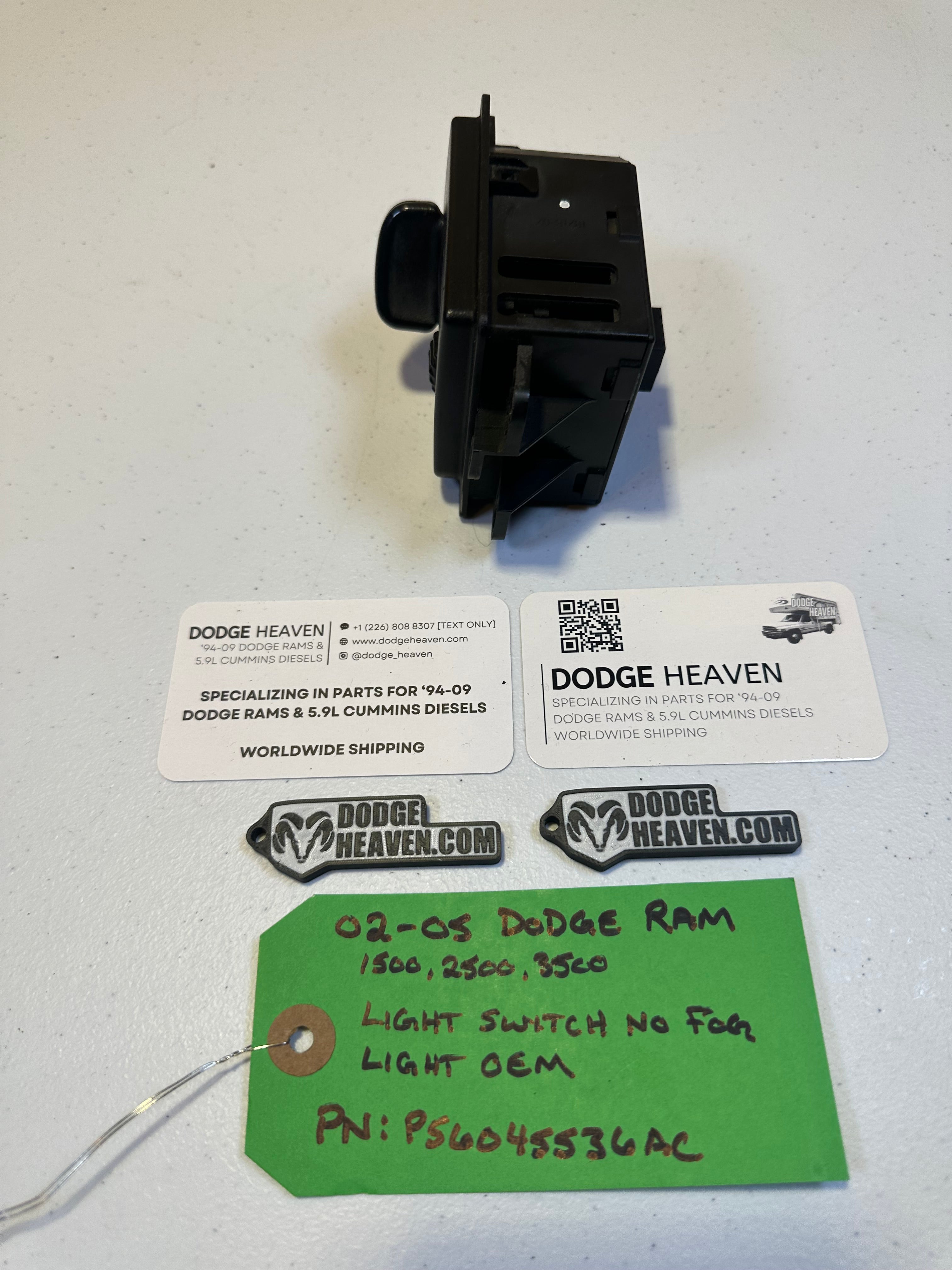 2002-2005 Dodge Ram 1500 2500 3500 Head Light Switch (OEM)
