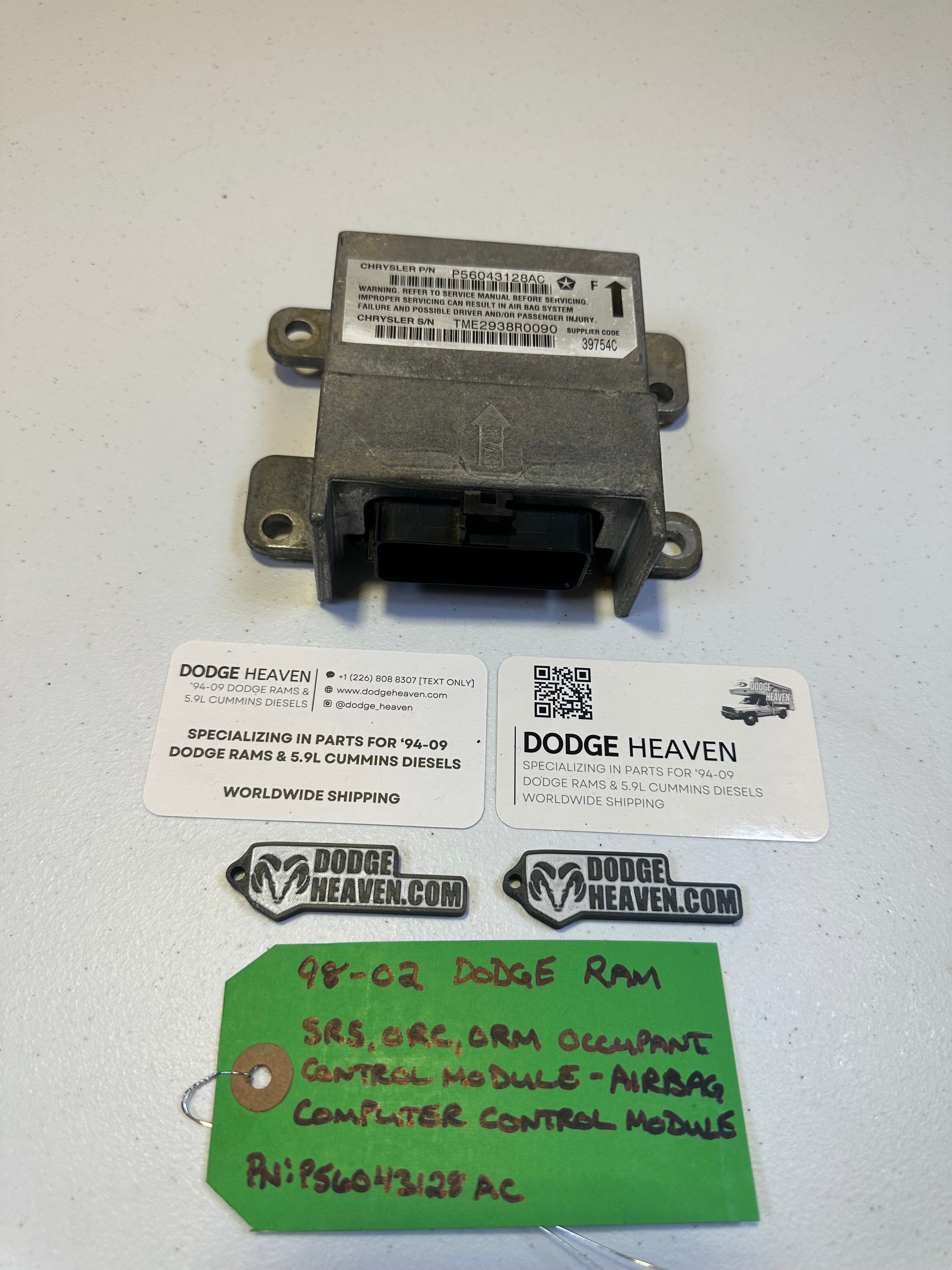 1998-2002 Dodge Ram SRS Control Module (OEM)
