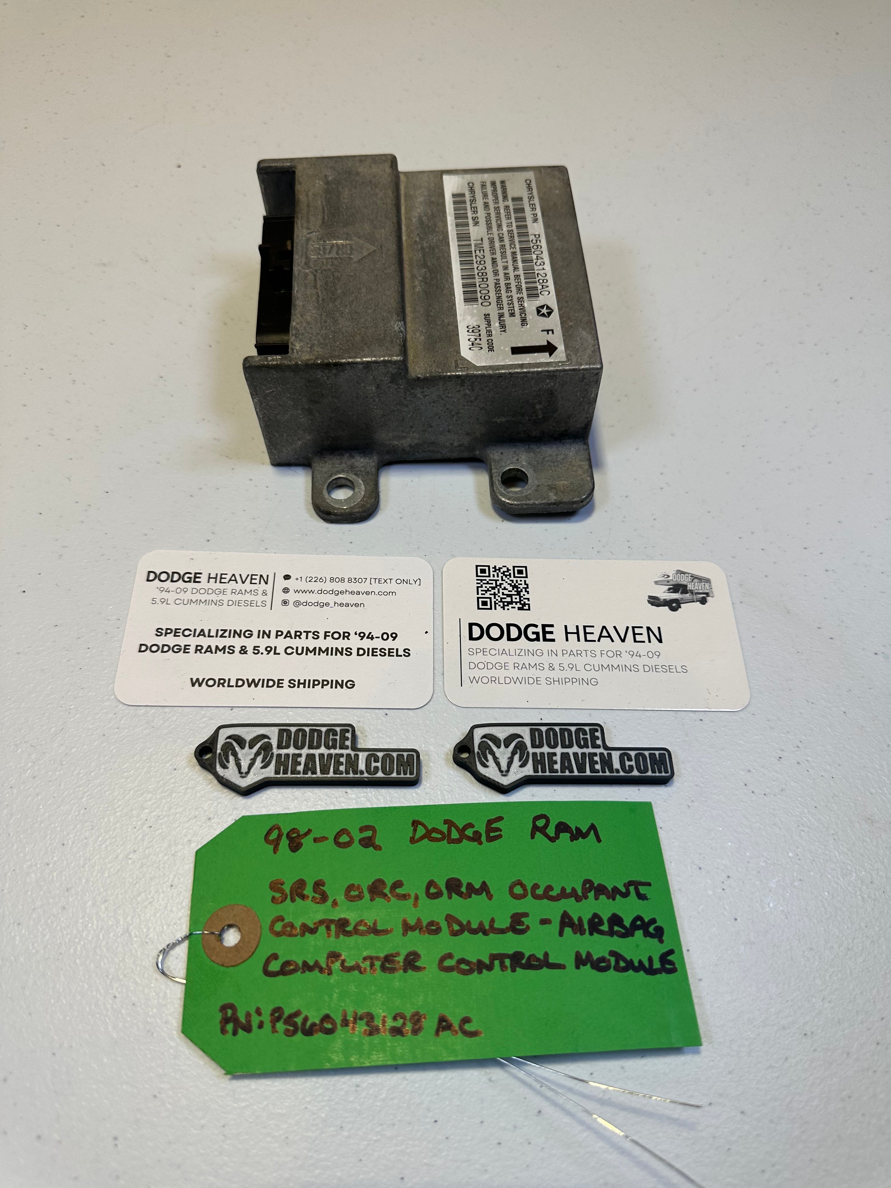 1998-2002 Dodge Ram SRS Control Module (OEM)