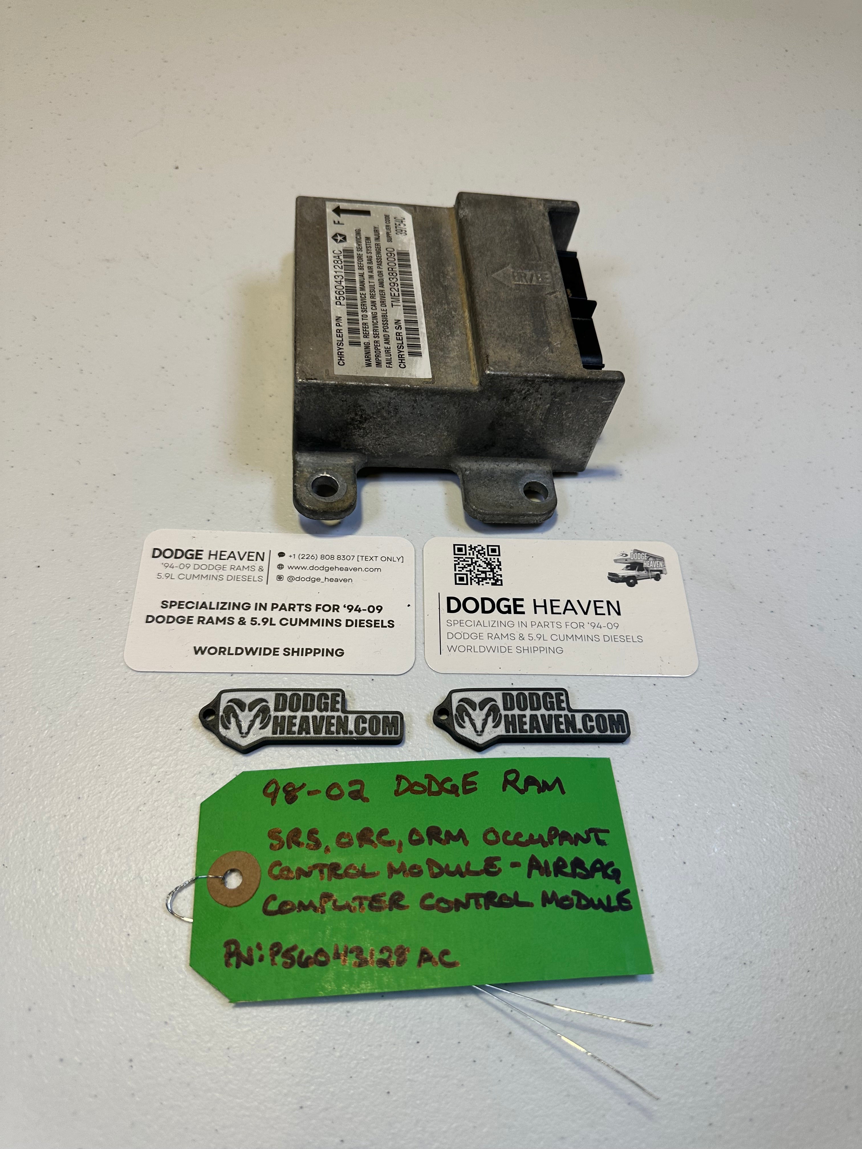 1998-2002 Dodge Ram SRS Control Module (OEM)