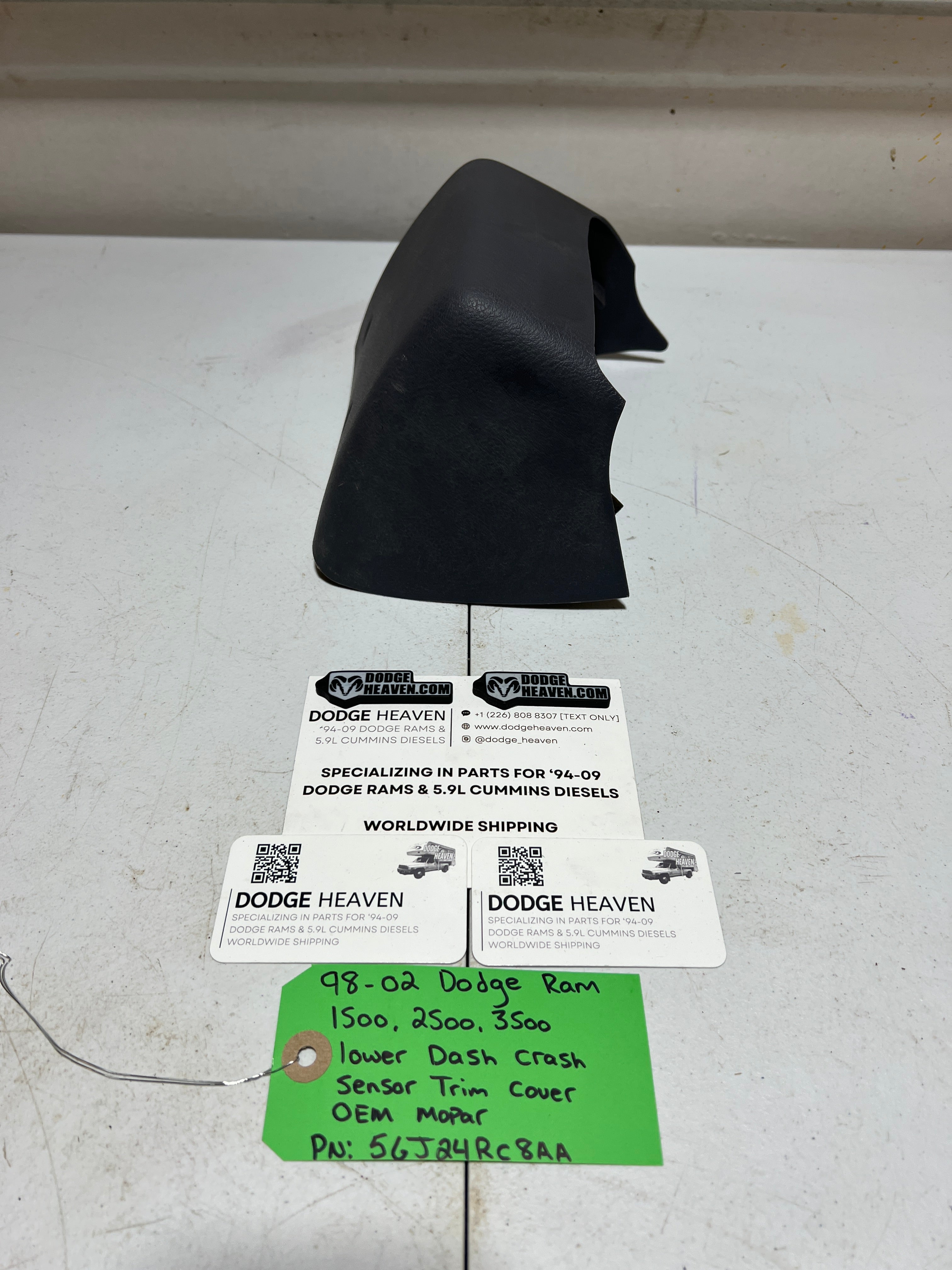 1998-2002 Dodge Ram Lower Center Dash Trim Panel Module Cover Dark Grey (OEM)