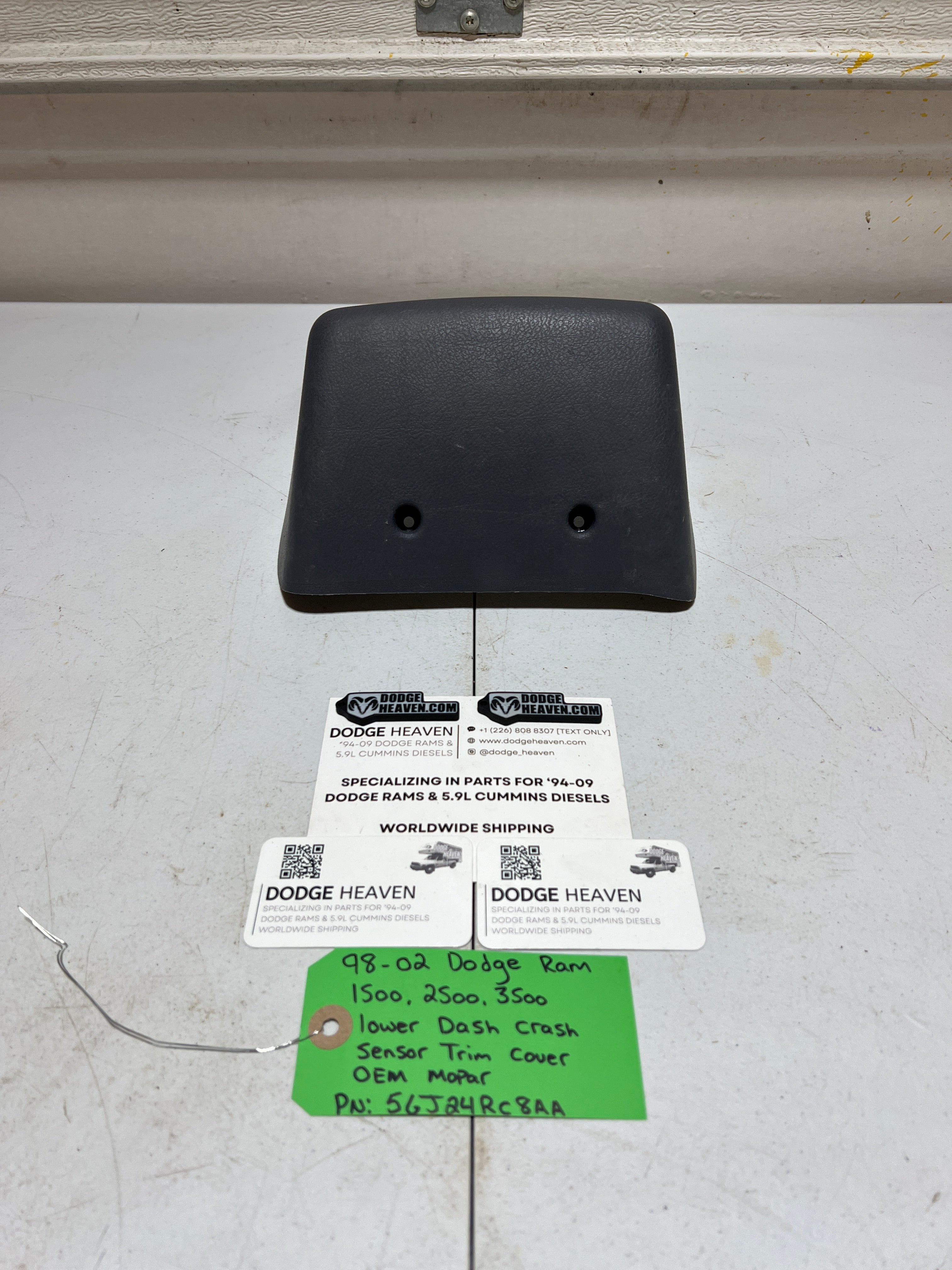 1998-2002 Dodge Ram Lower Center Dash Trim Panel Module Cover Dark Grey (OEM)