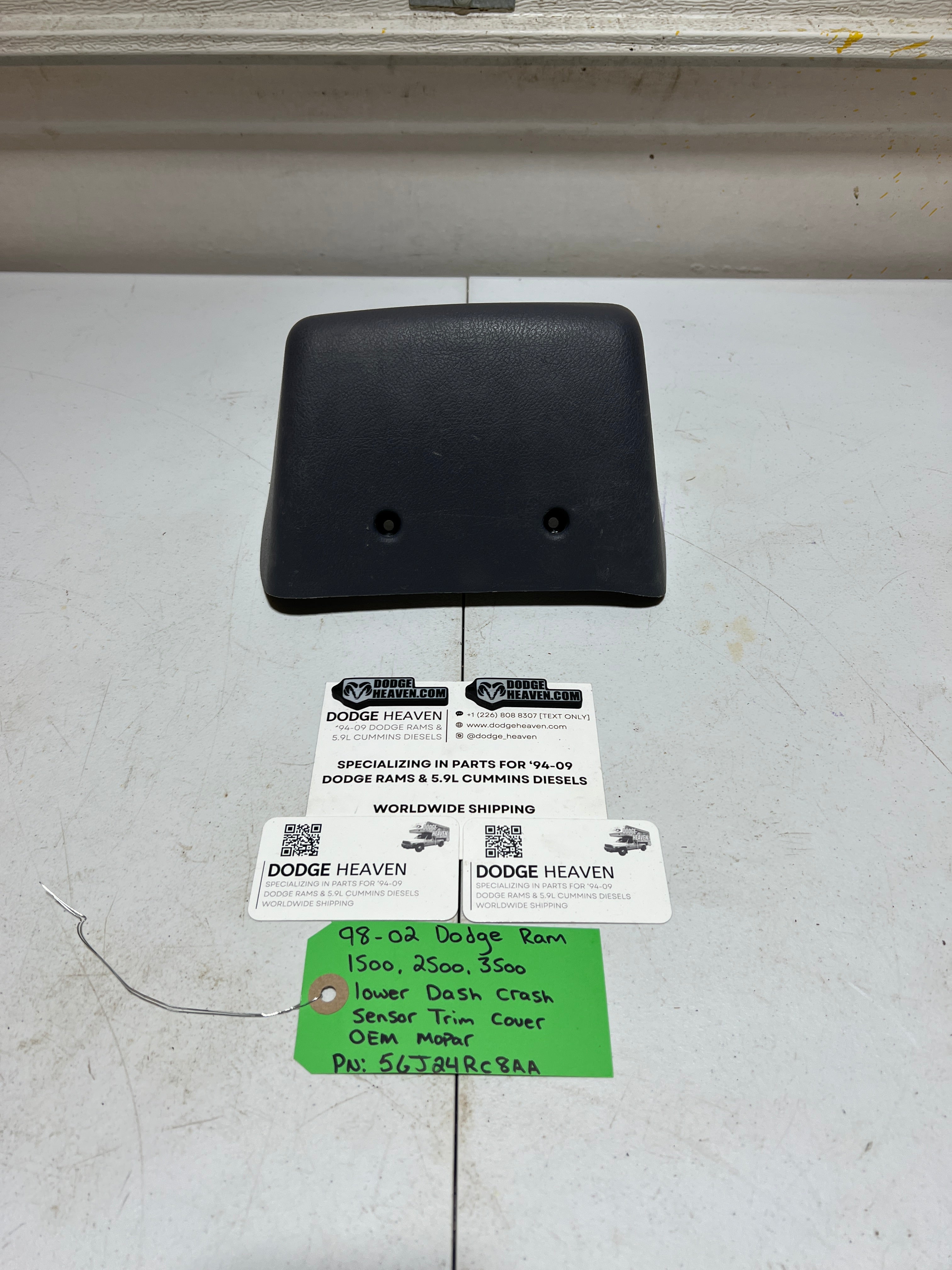 1998-2002 Dodge Ram Lower Center Dash Trim Panel Module Cover Dark Grey (OEM)