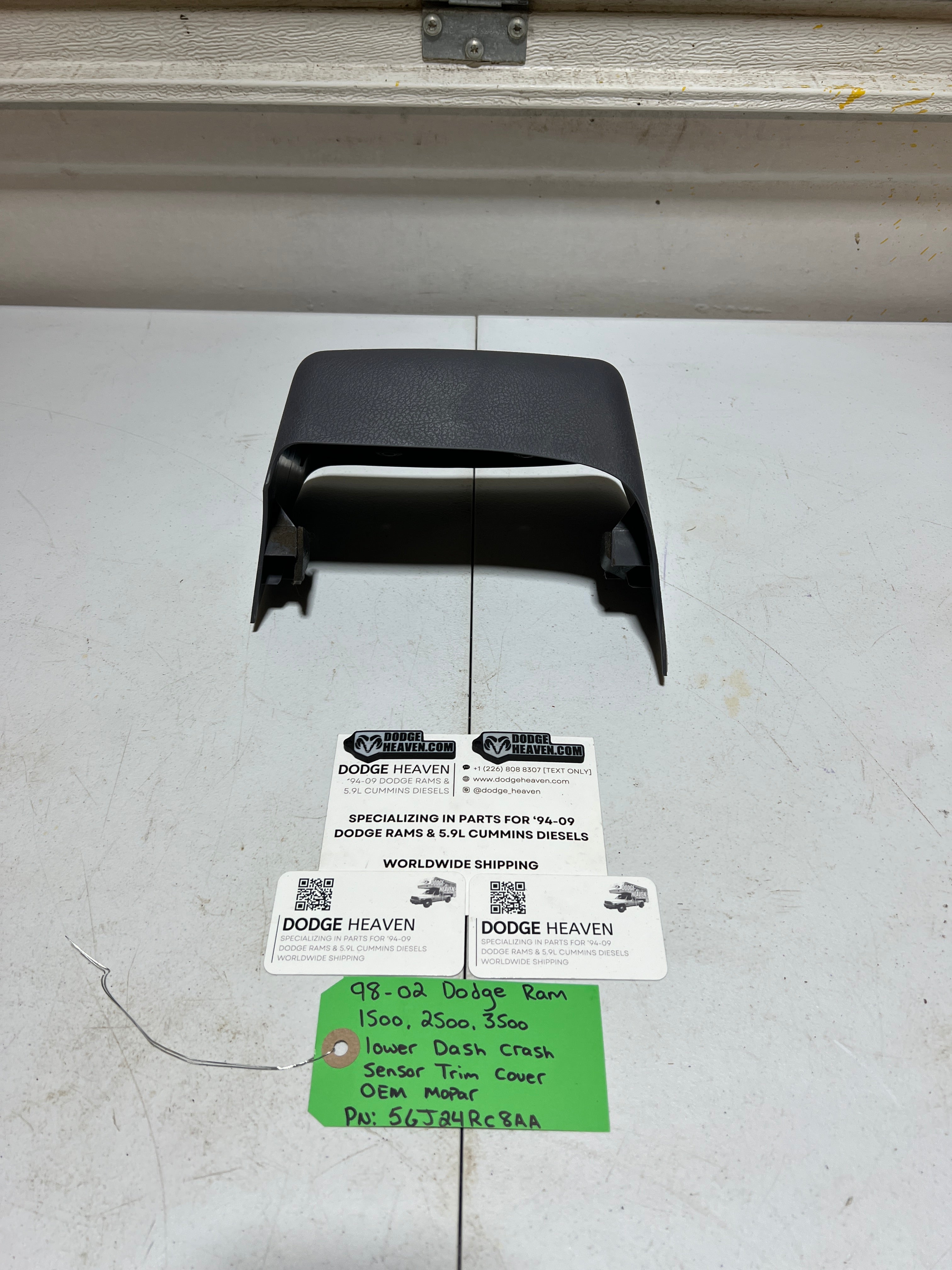 1998-2002 Dodge Ram Lower Center Dash Trim Panel Module Cover Dark Grey (OEM)
