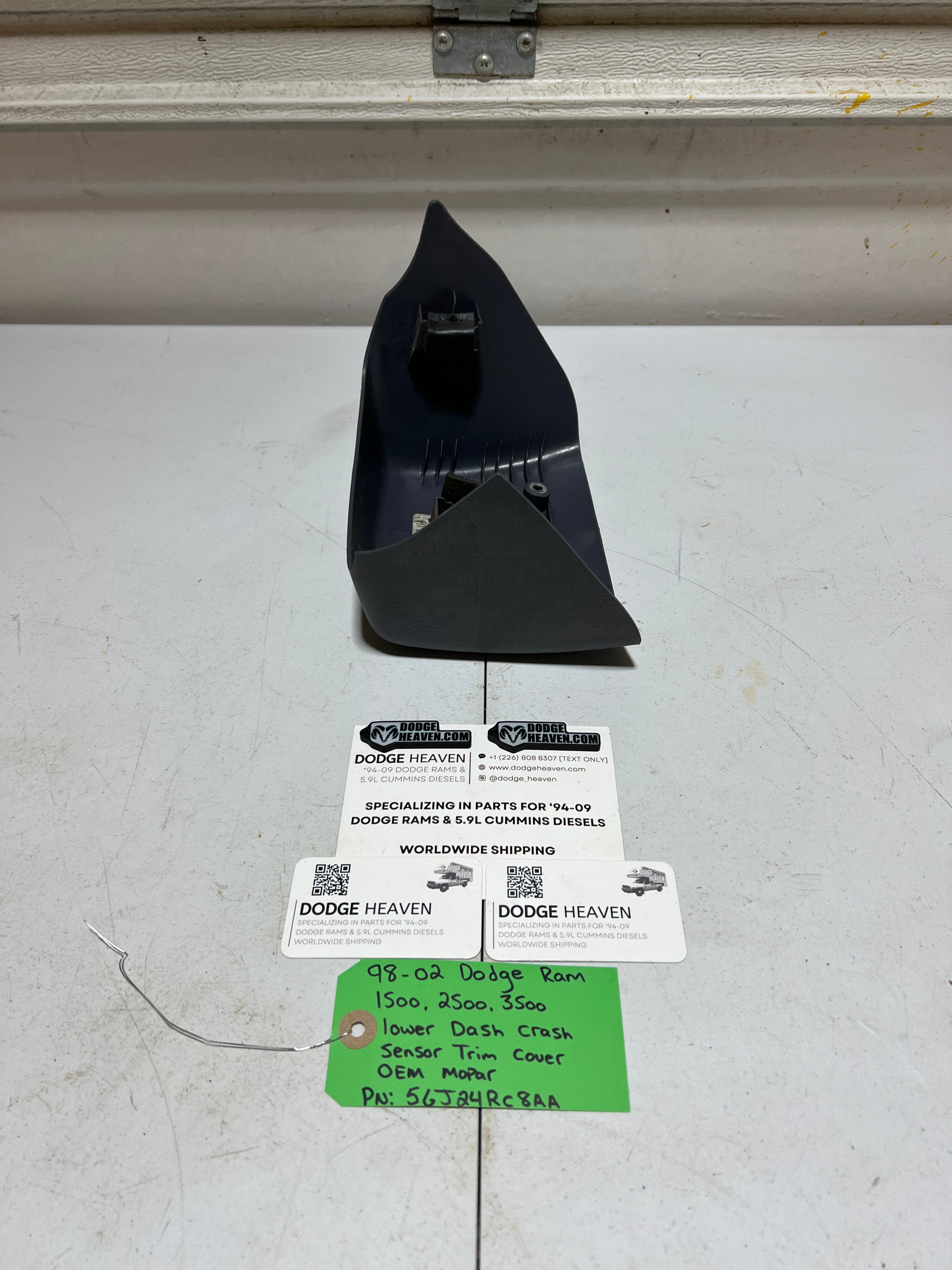 1998-2002 Dodge Ram Lower Center Dash Trim Panel Module Cover Dark Grey (OEM)