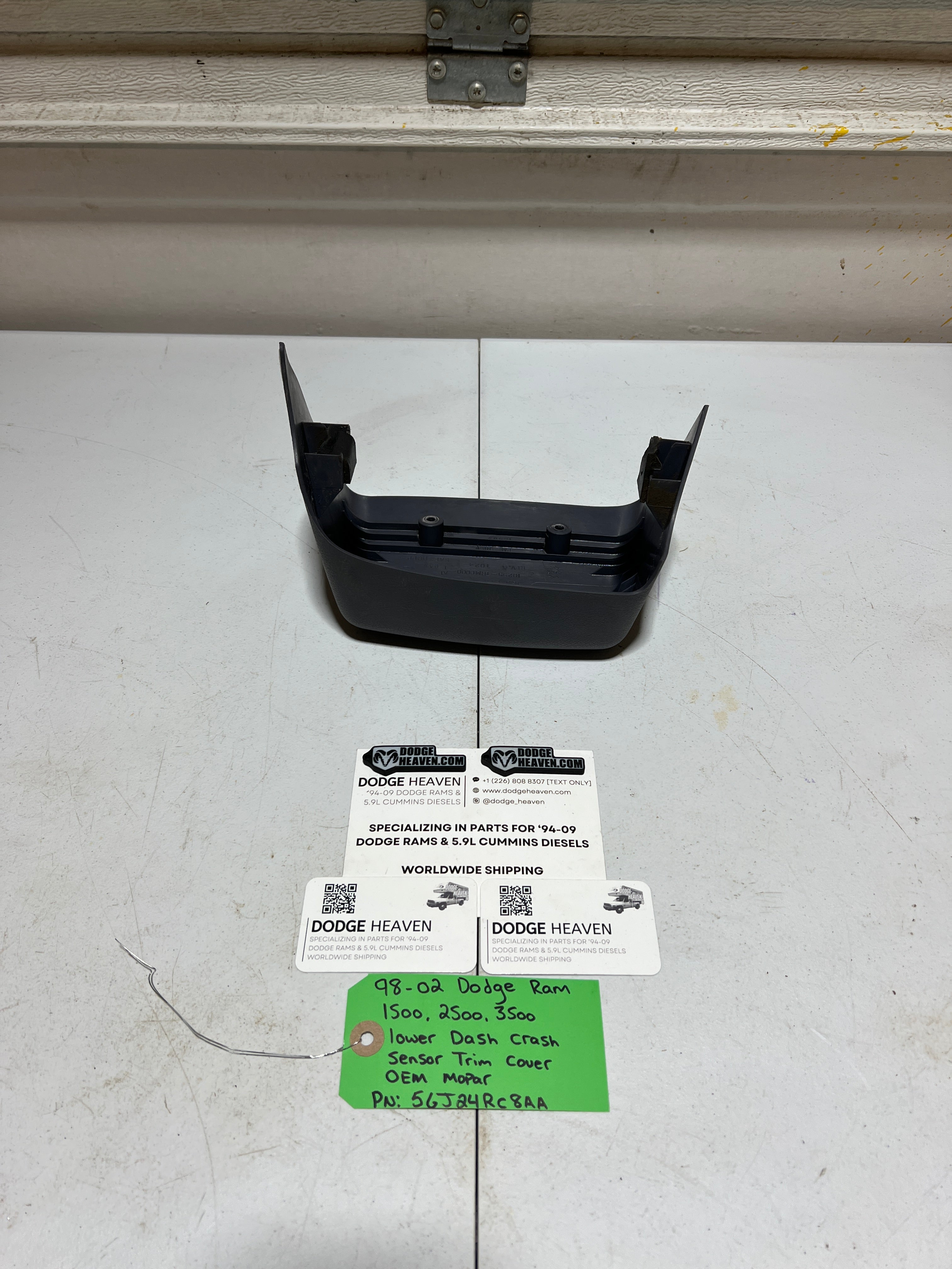 1998-2002 Dodge Ram Lower Center Dash Trim Panel Module Cover Dark Grey (OEM)