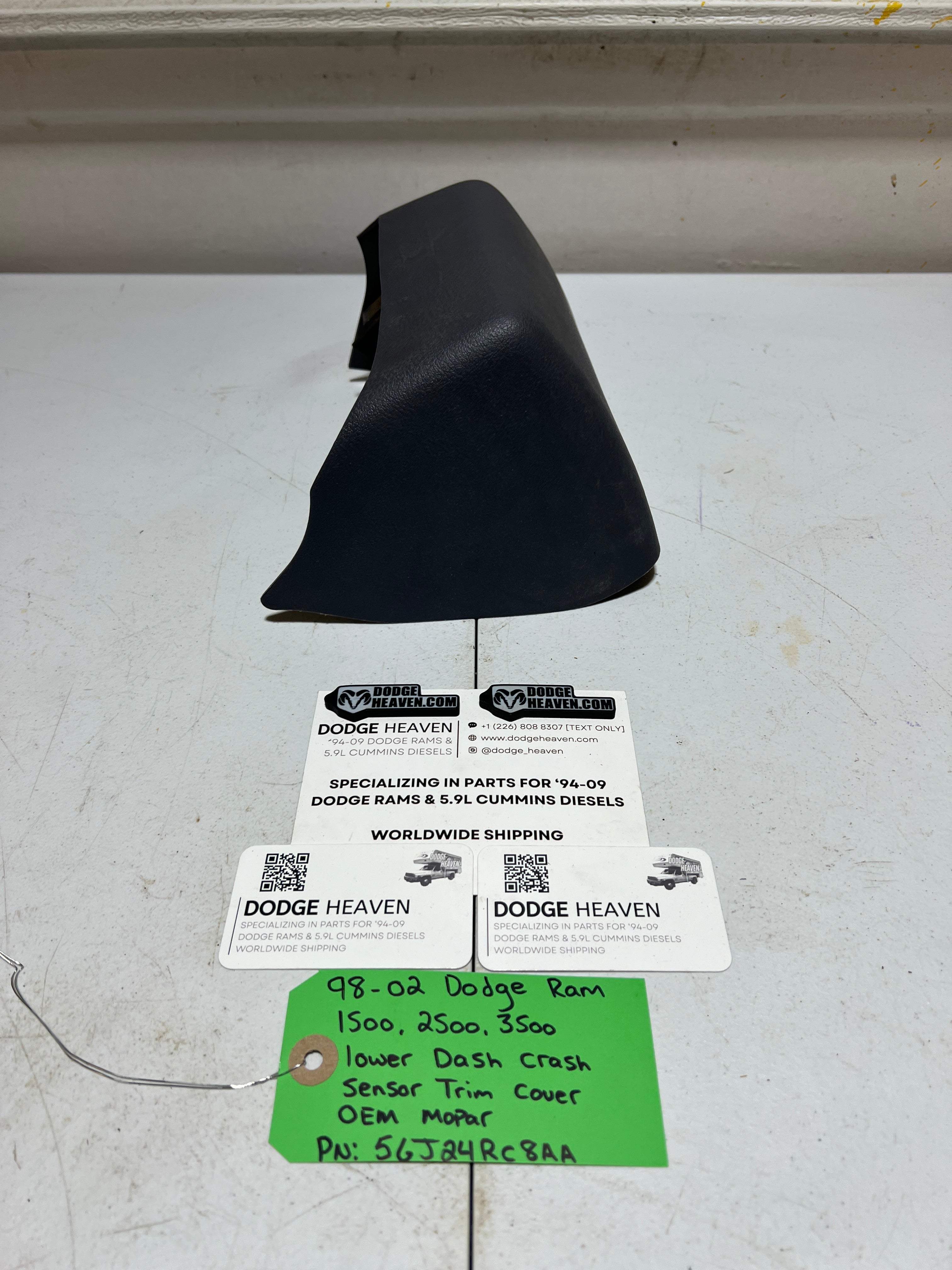 1998-2002 Dodge Ram Lower Center Dash Trim Panel Module Cover Dark Grey (OEM)