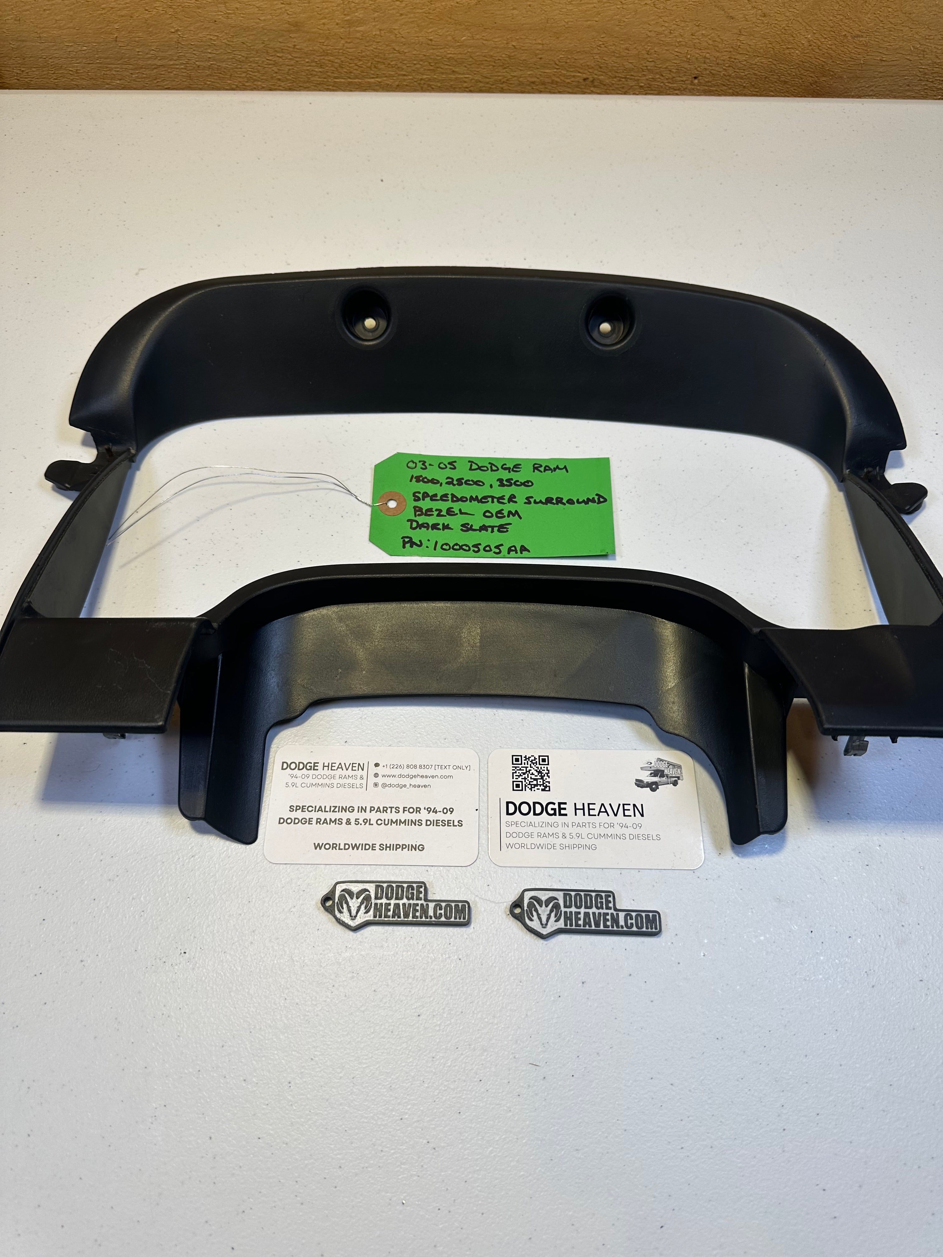 2002-2005 Dodge Ram Instrument Cluster Bezel Dark Grey (OEM)