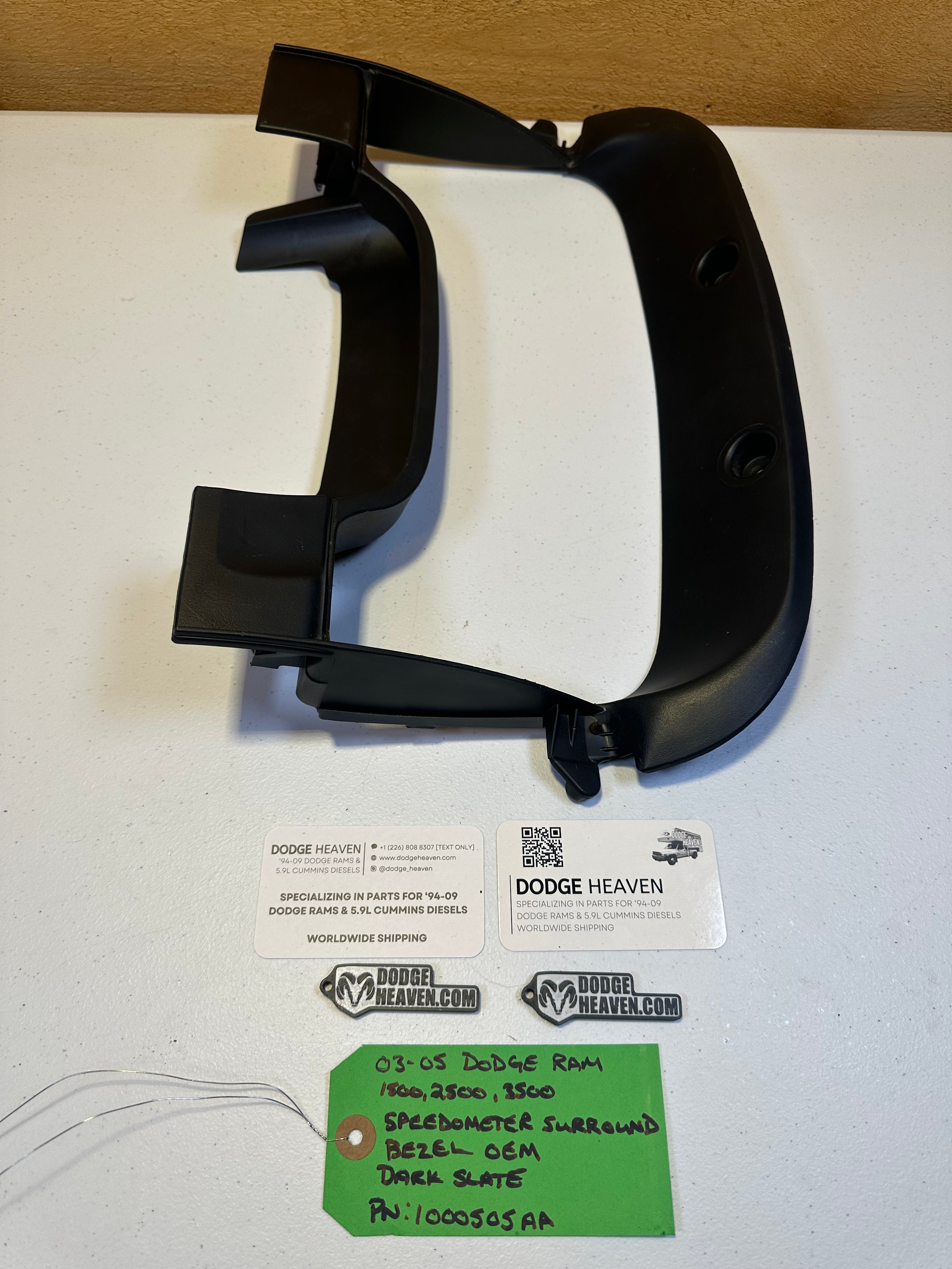 2002-2005 Dodge Ram Instrument Cluster Bezel Dark Grey (OEM)