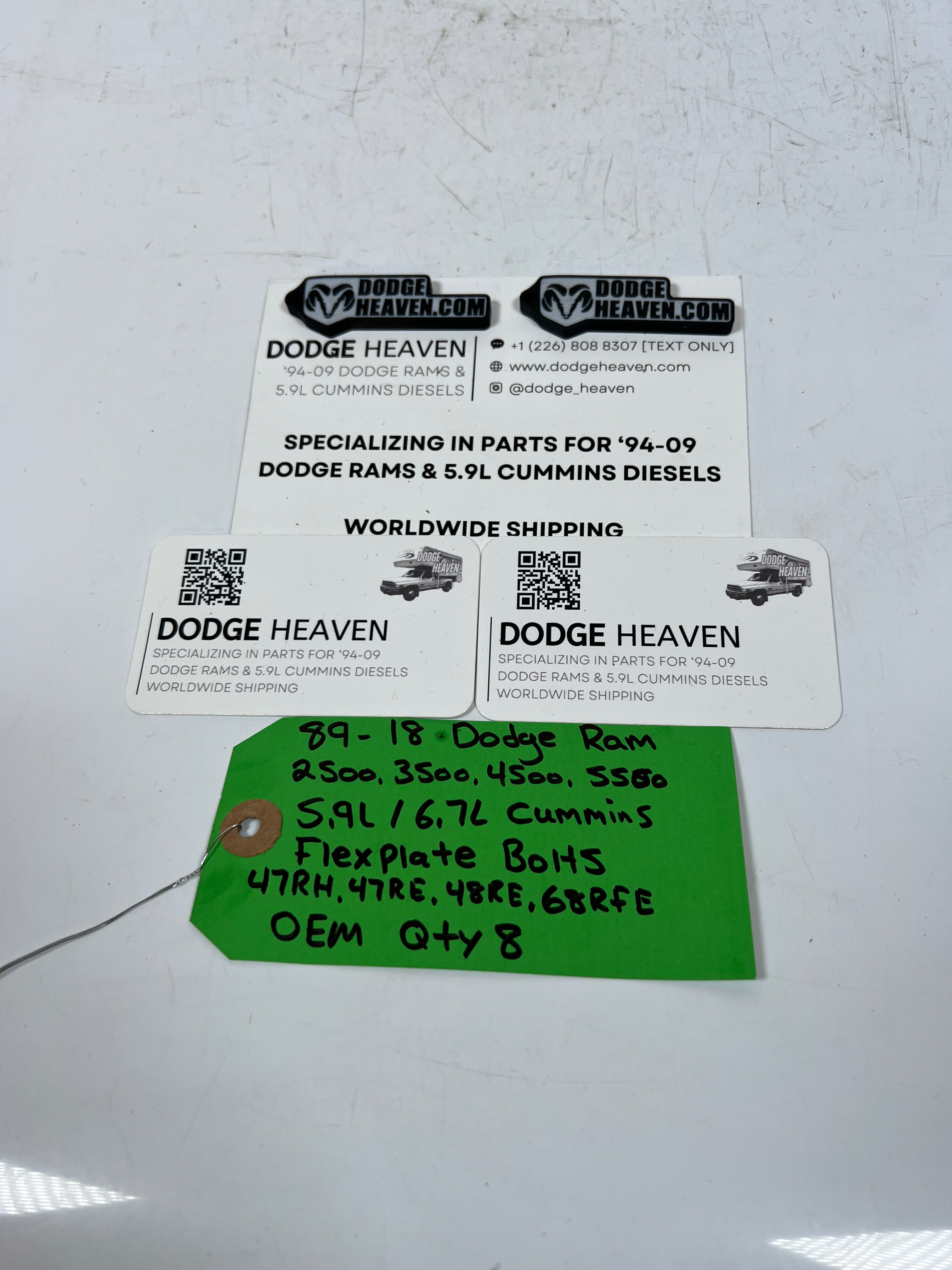 1989-2018 Dodge Ram 2500 3500 5.9L Cummins 47RH 47RE 48RE Flex Plate Bolts qty 8 (OEM)