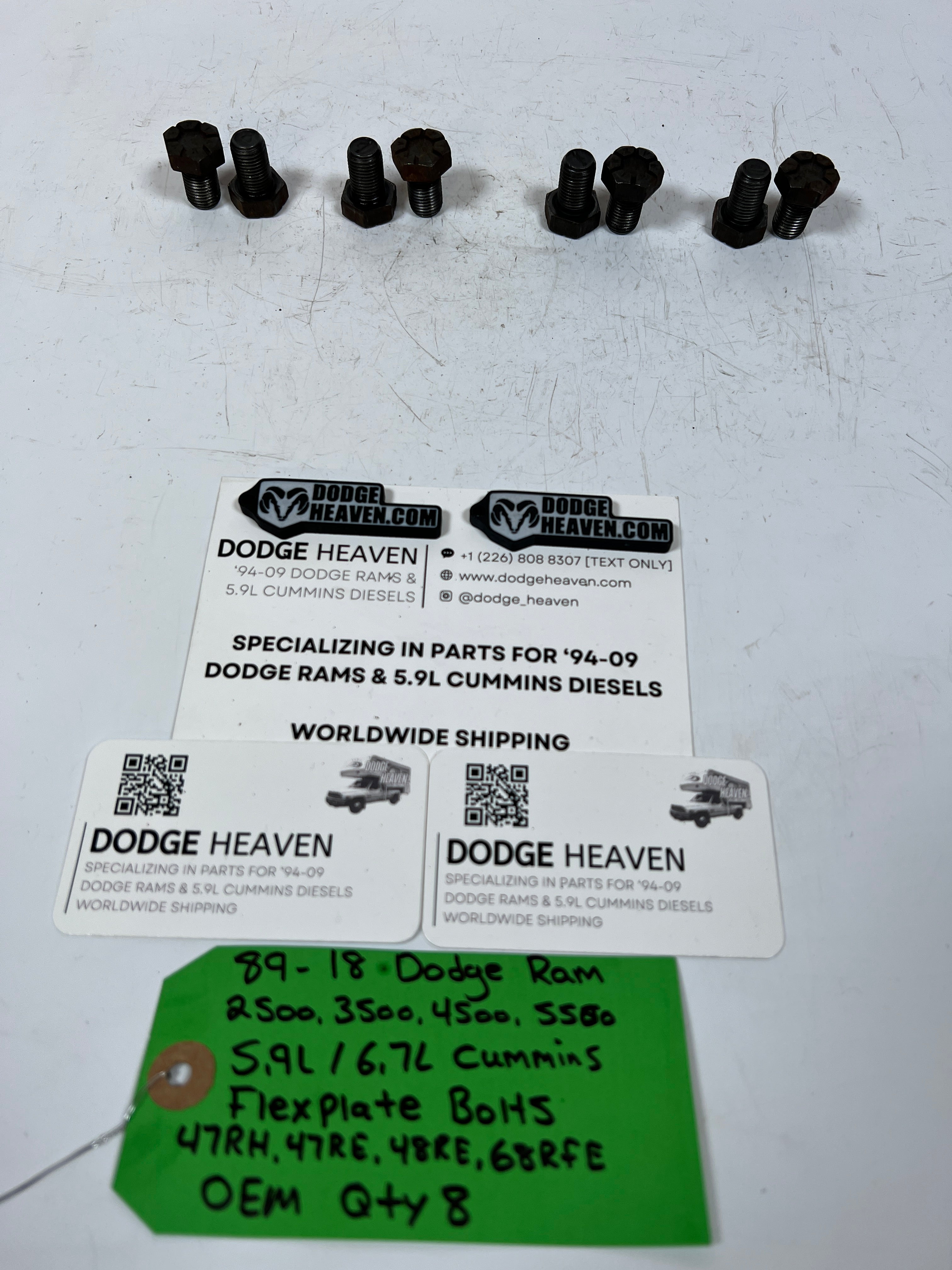 1989-2018 Dodge Ram 2500 3500 5.9L Cummins 47RH 47RE 48RE Flex Plate Bolts qty 8 (OEM)