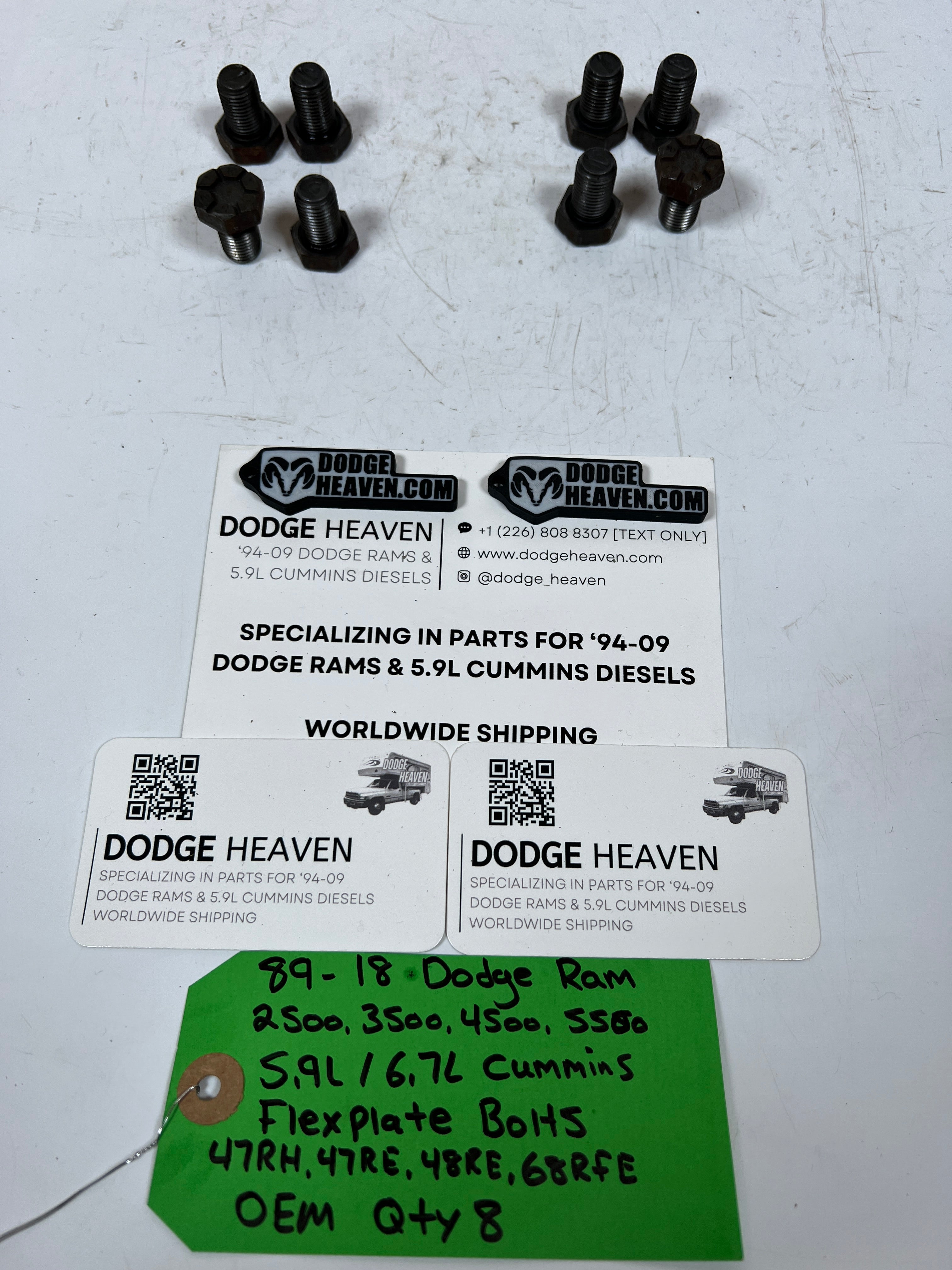 1989-2018 Dodge Ram 2500 3500 5.9L Cummins 47RH 47RE 48RE Flex Plate Bolts qty 8 (OEM)
