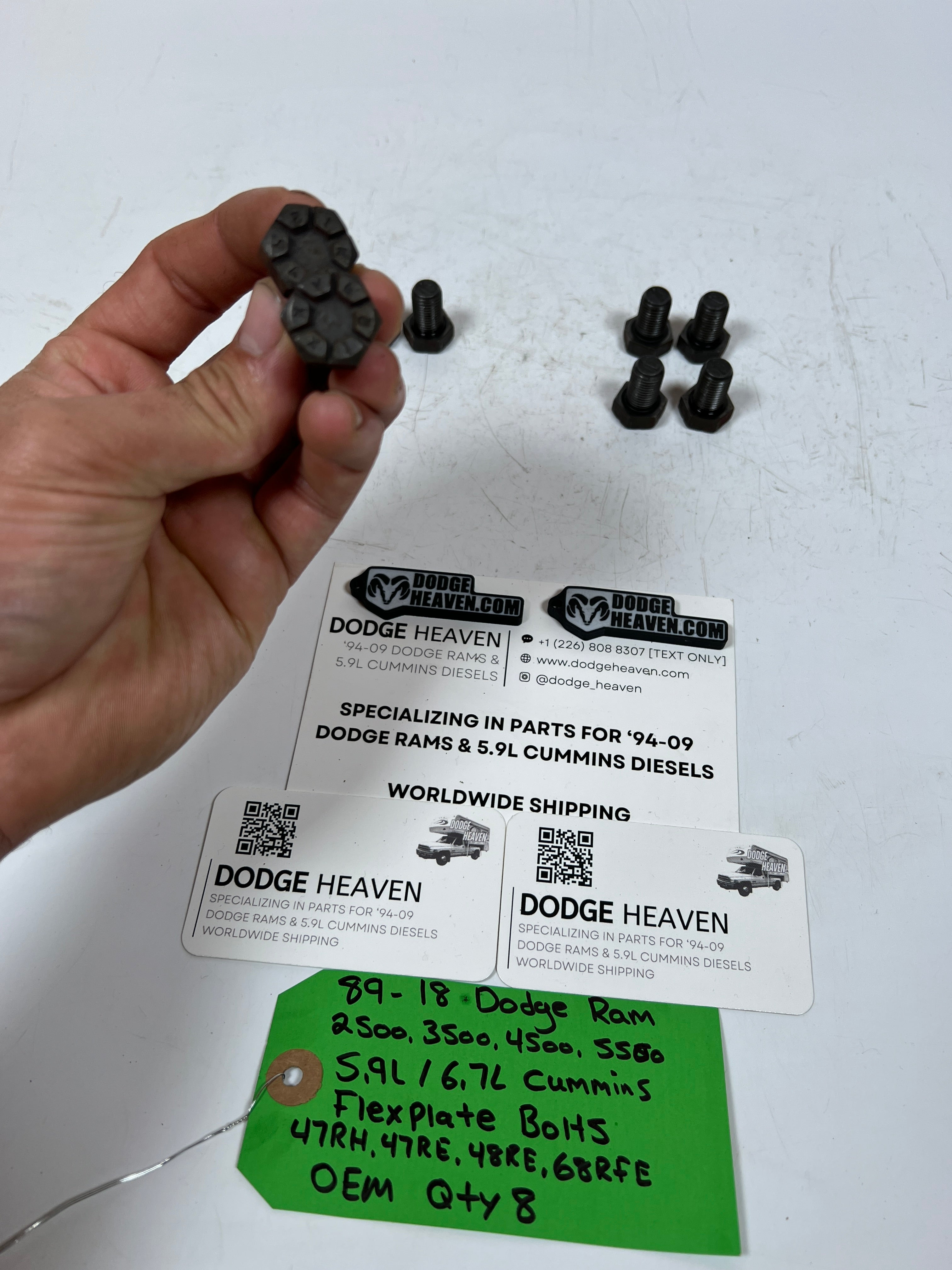 1989-2018 Dodge Ram 2500 3500 5.9L Cummins 47RH 47RE 48RE Flex Plate Bolts qty 8 (OEM)