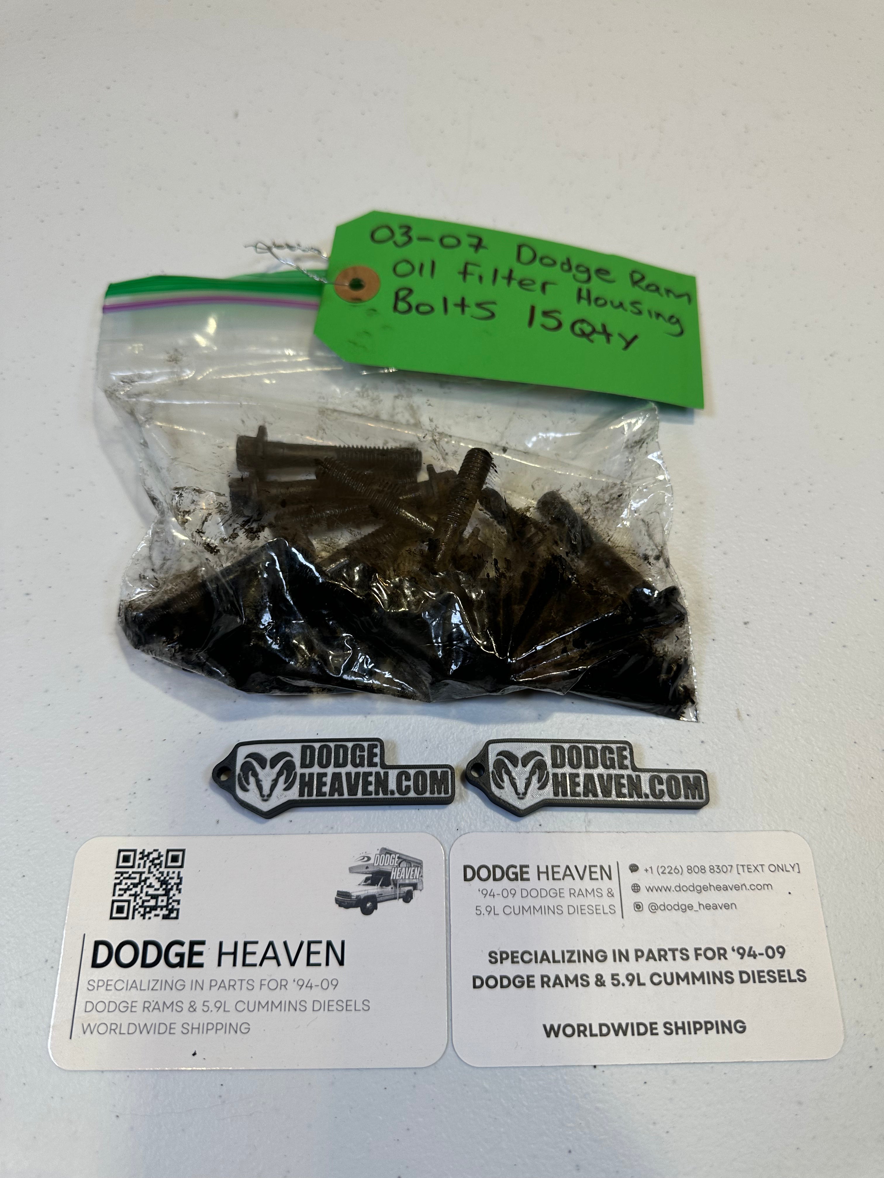 2003-2007 Dodge Ram 5.9L CR Cummins Oil Filter Housing Bolts qty 15 (OEM)