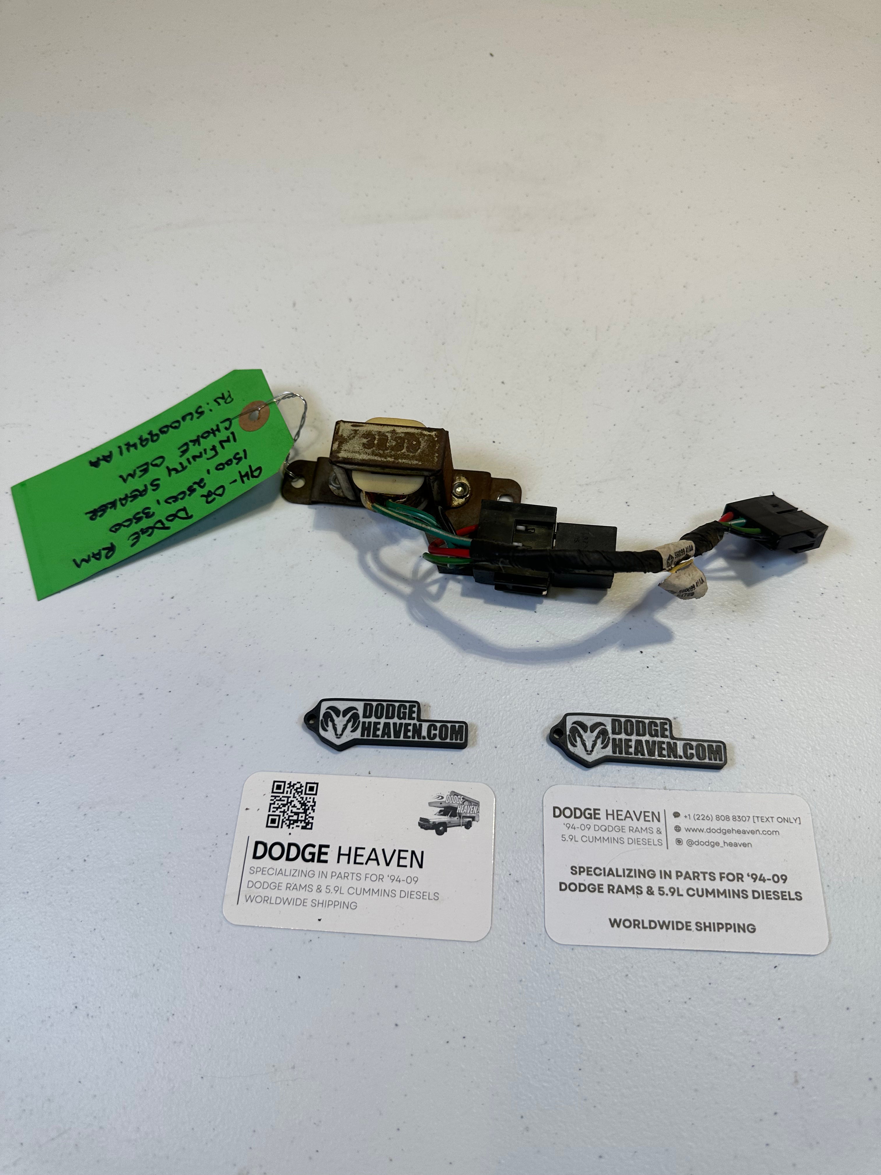 1994-2002 Dodge Ram 1500 2500 3500 Infinity Choke Speaker (OEM)