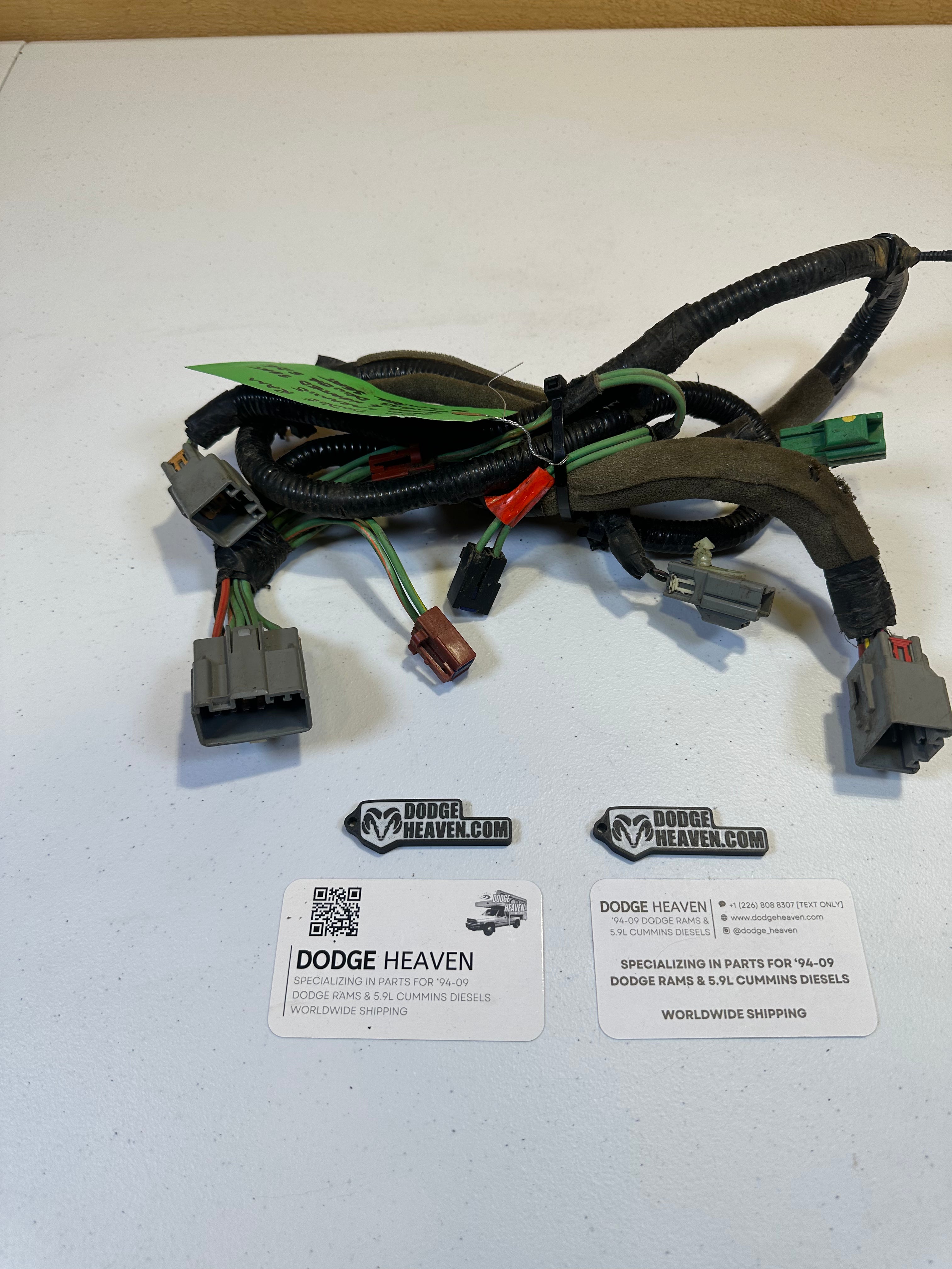 2006-2009 Dodge Ram Driver-Side Seat Power Switch & Heated Seat Harness (OEM)