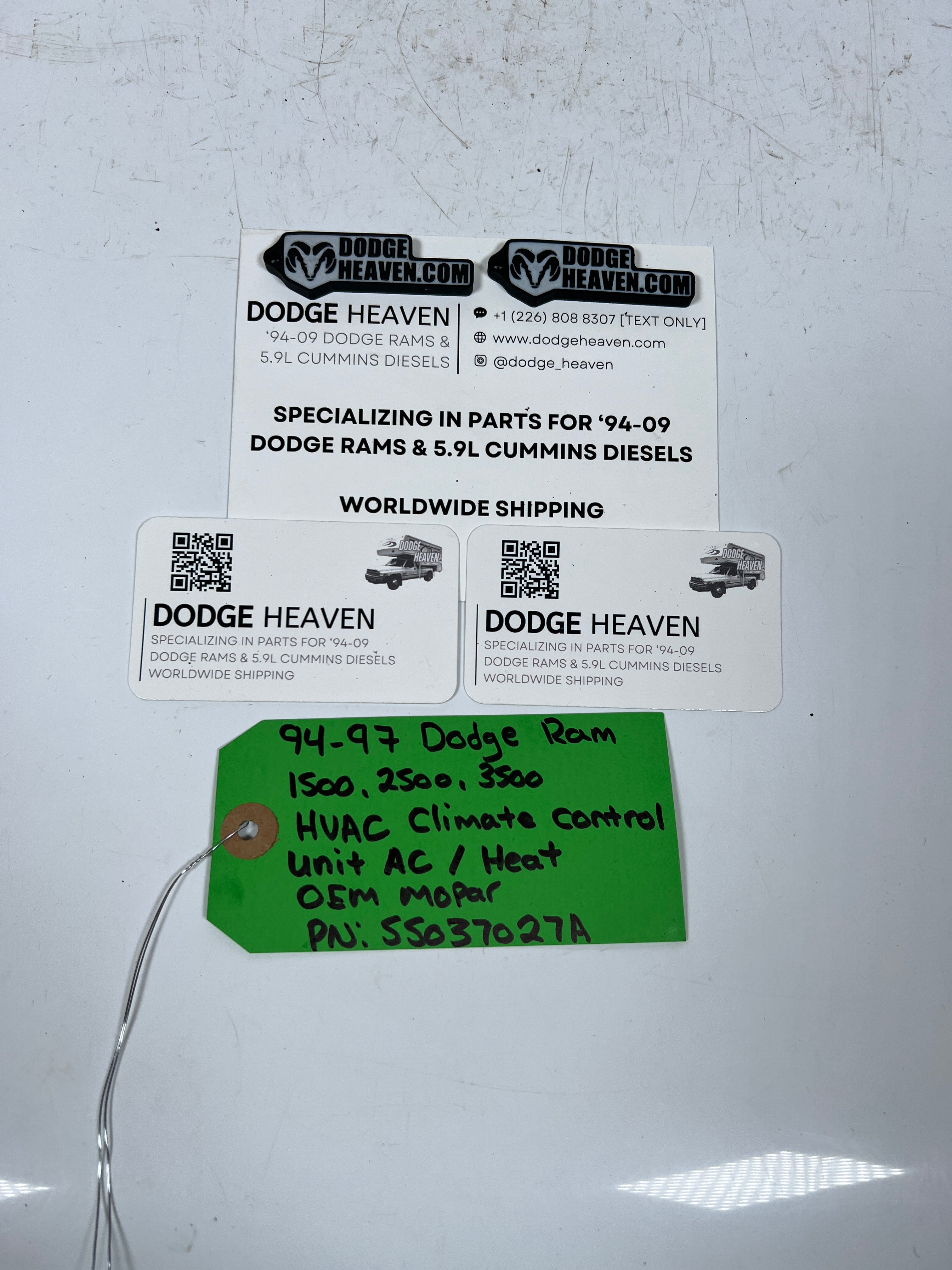 1994-1997 Dodge Ram Truck A/C Heater Climate Temperature Control Switch HVAC (OEM)